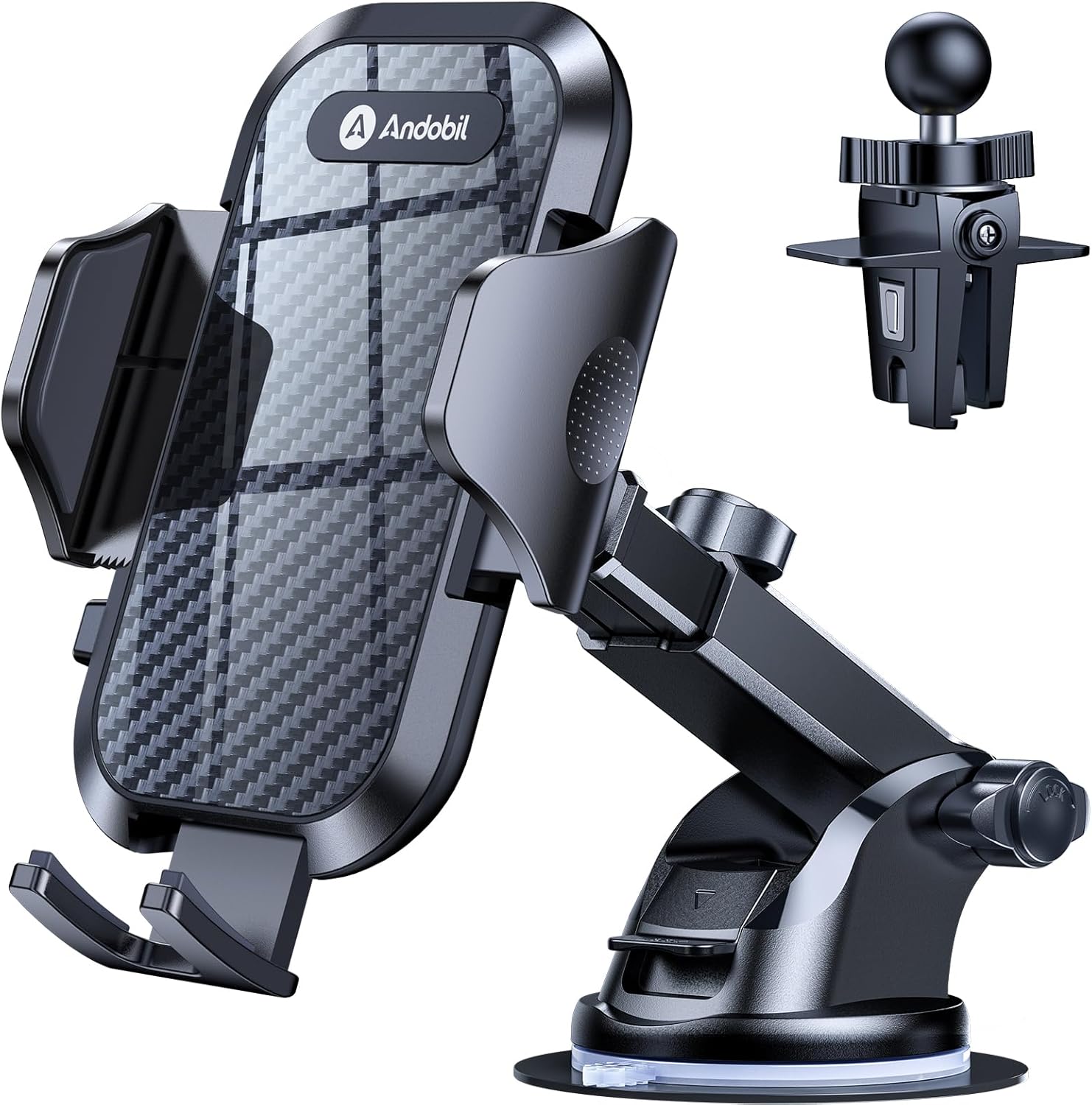 andobil Car Phone Holder, 2025 Military-Grade 85lbs Strongest Suction Phone Hold...