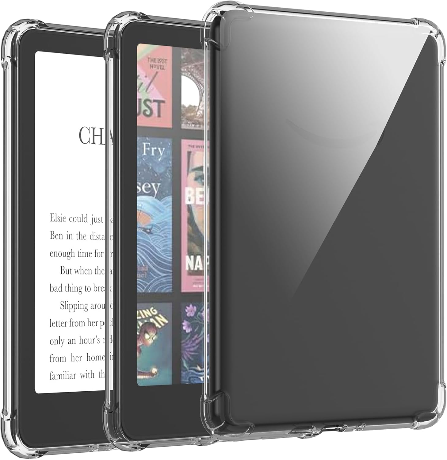 TQQ Clear Case for 7" Amazon Kindle Paperwhite 2024 and Kindle Colorsoft Signatu...