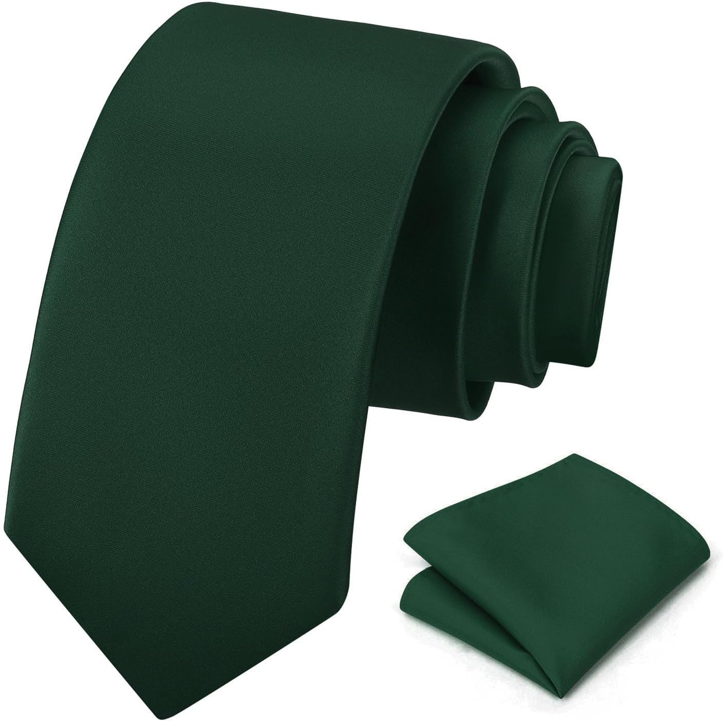 Top-Quality PenSee Men's Tie Set, Elegant Necktie with Solid Pure Color, Classic...