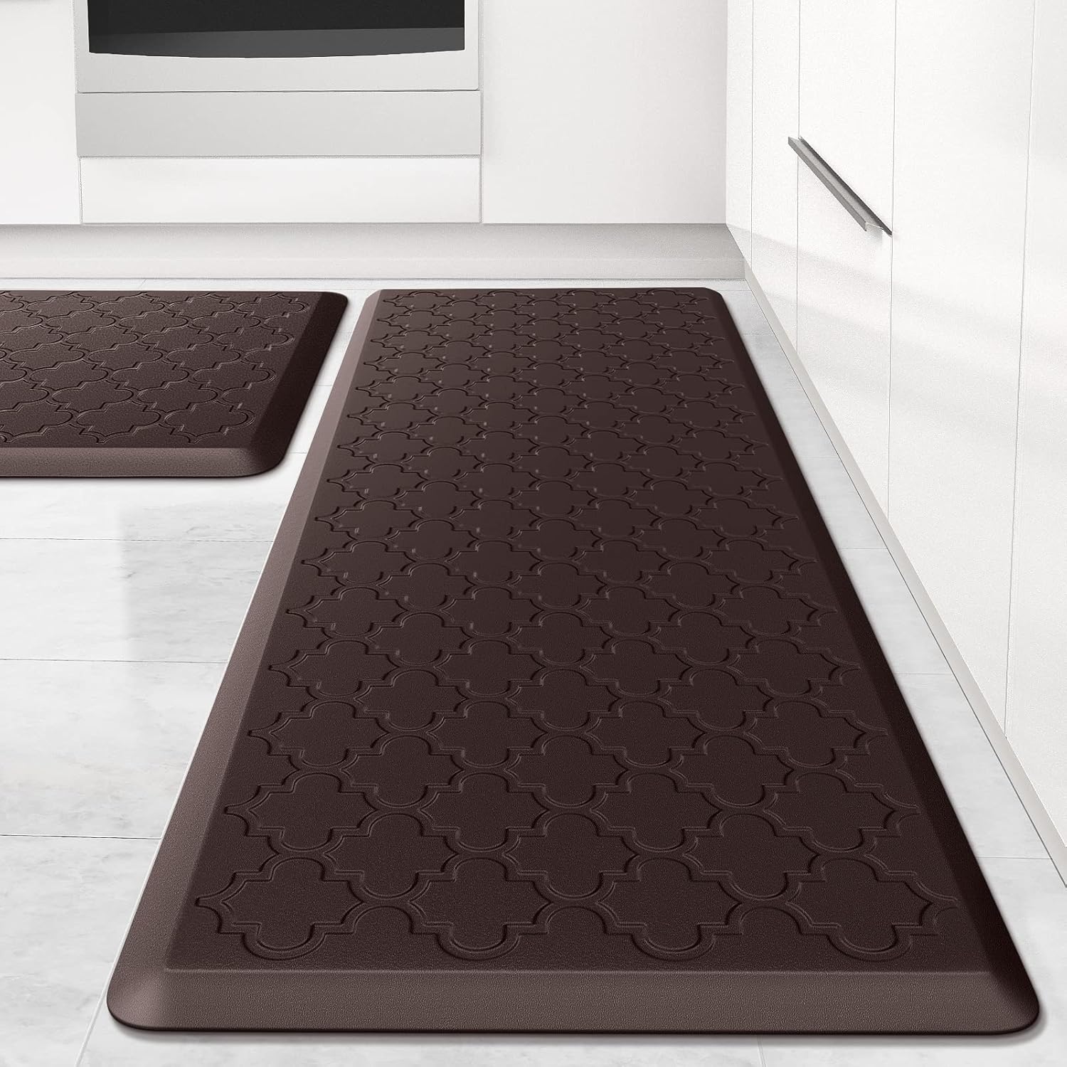 Kitchen Mat [2 PCS] Cushioned Anti-Fatigue Floor Mat, Waterproof Non-Skid Ergono...