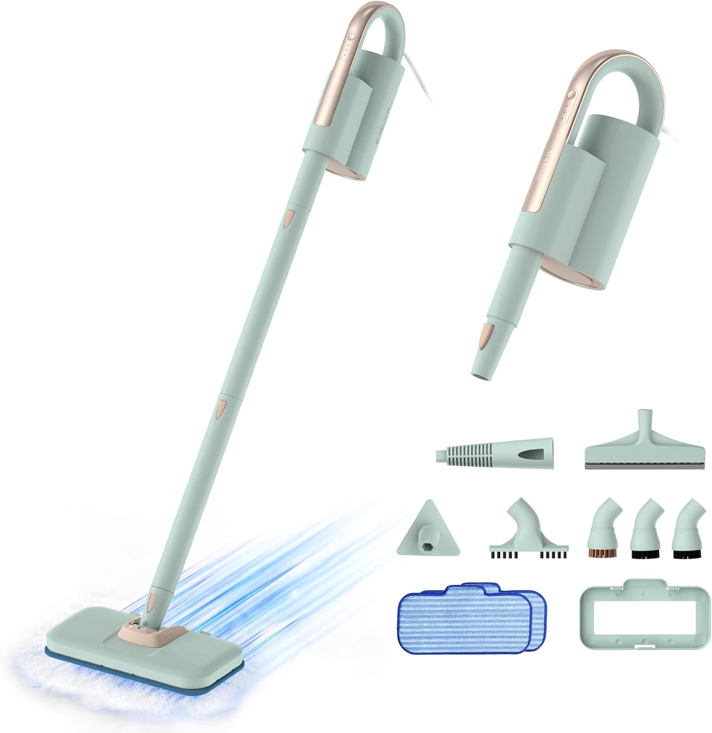 Newbealer Steam Mop & Detachable Handheld Cleaner, 250ml 1200W Powerful Floor St...