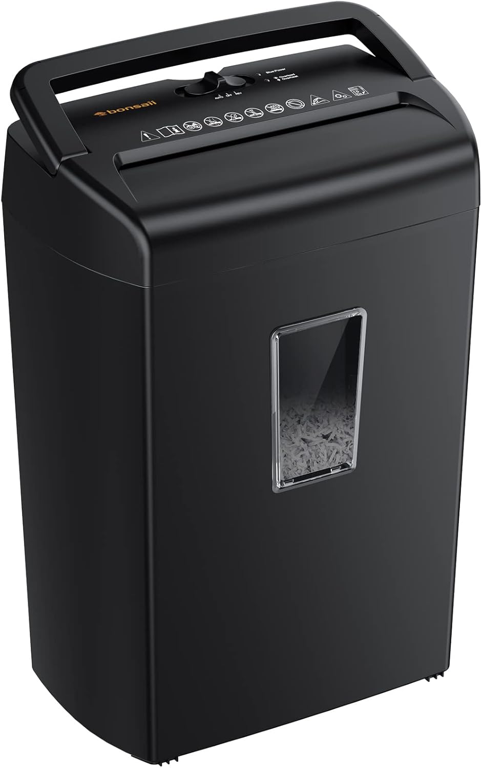 Bonsaii 10-Sheet Cross Cut Paper Shredder, 5.5 Gal Home Office Heavy Duty Shredd...