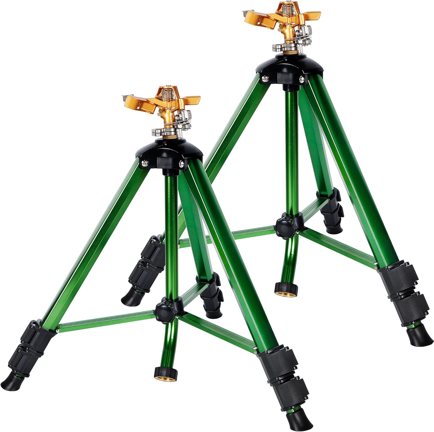 Biswing Impact Sprinkler Head on Tripod Base, Heavy Duty Lawn Sprinkler, 360 Deg...