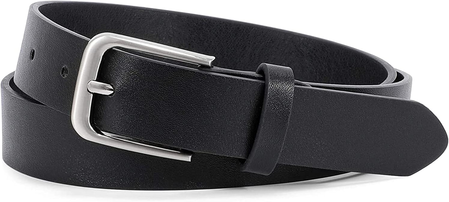 WHIPPY Women Casual Leather Belt for Jeans Pants, Fashion Ladies Waist Dress Bel...