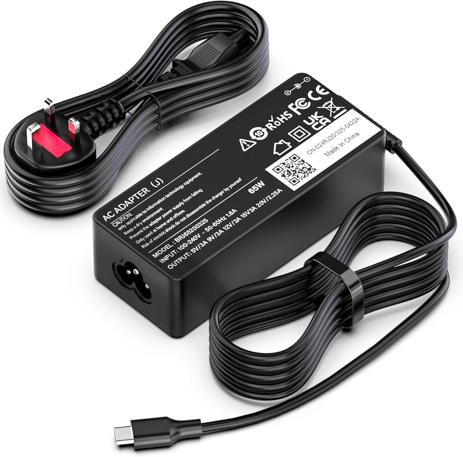 65W USB C Laptop Charger, Special Power Adapter for Lenovo ThinkPad T14 T15 T480...