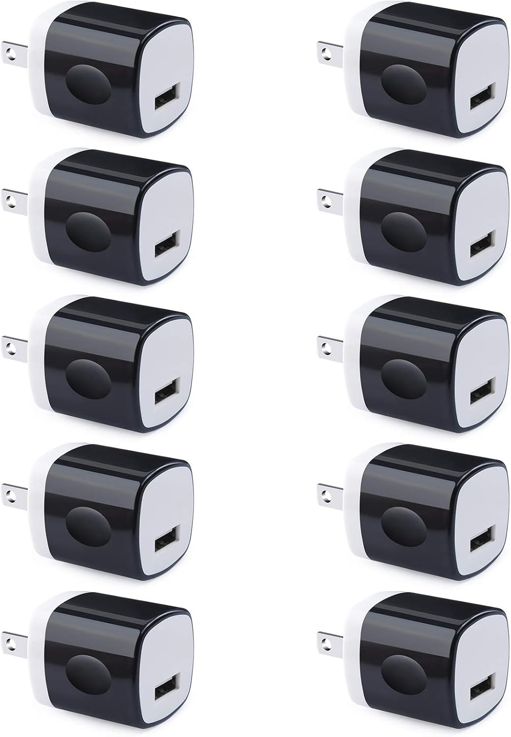 Wall Adapter 10 Pack,UorMe 1A 5V Single Port Charger Power USB Plug Charging Cub...