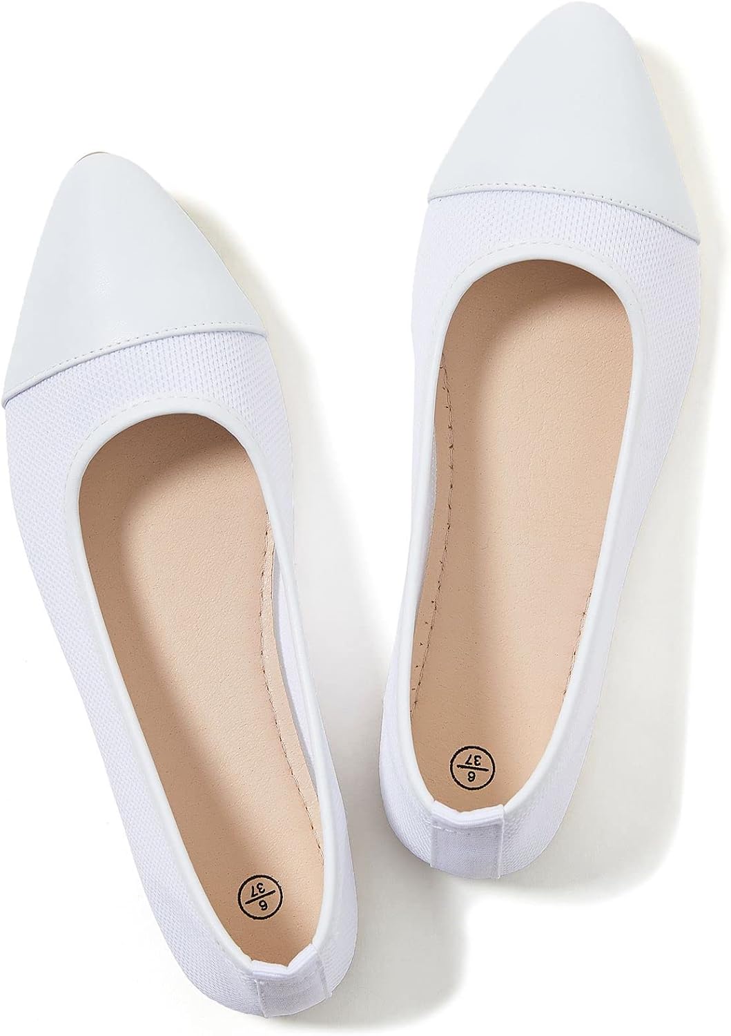 POVOGER Women's Shoes, Unique Flats Women's Dressy Shoes With Pointed Toe, Innov...