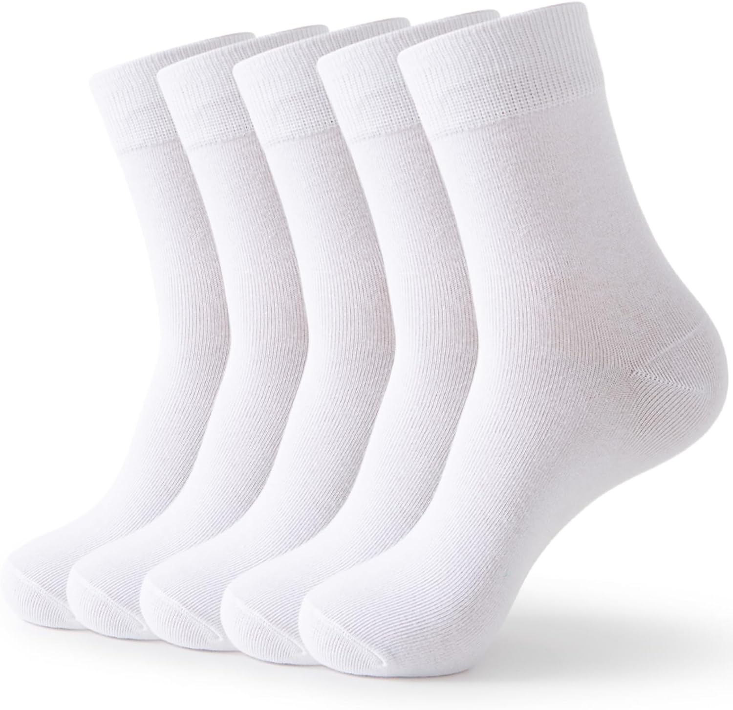 Josnown Thin Women Cotton Socks, Soft and Breathable, 5 Pairs Unisex Basic Gifts...