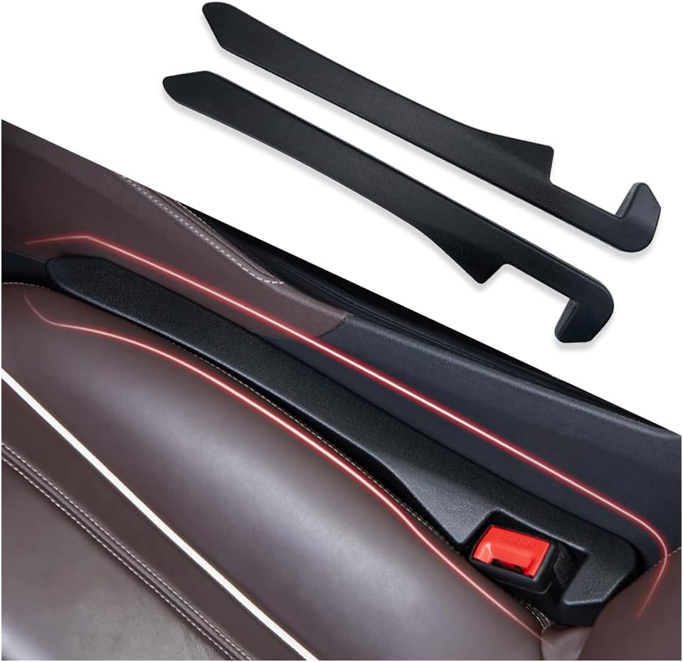 2PCS Car Seat Gap Filler - Car Seat Gap Filler Organizer for Holding Phone,Key,P...