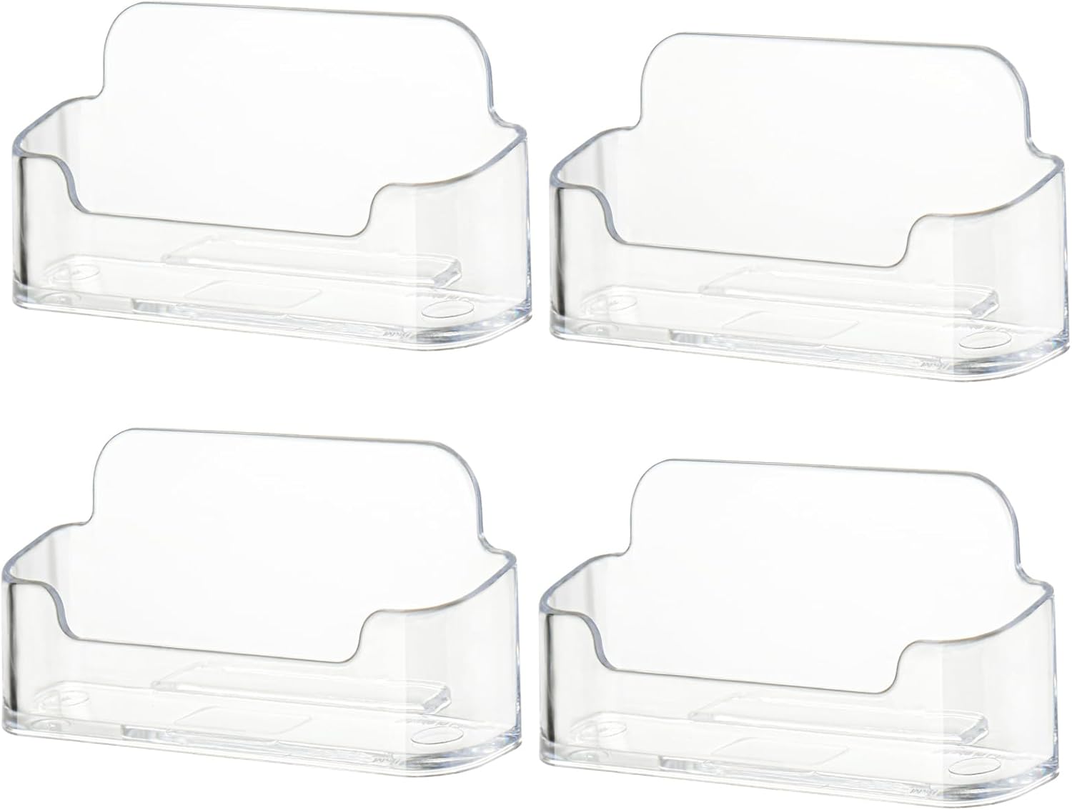 DMFLY Business Card Holder for Desk - Acrylic Business Card Holder Display Plast...