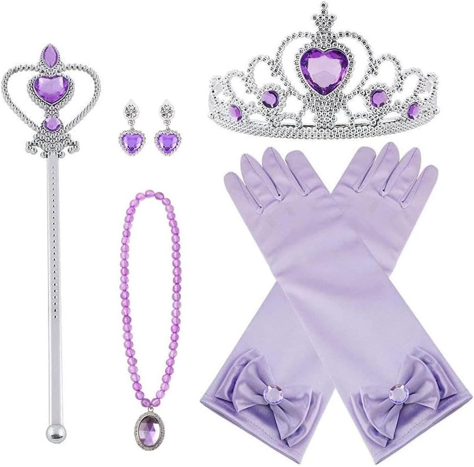 Vicloon Princess Dress Up Accessories, Princess Costumes Set, Included Princess...