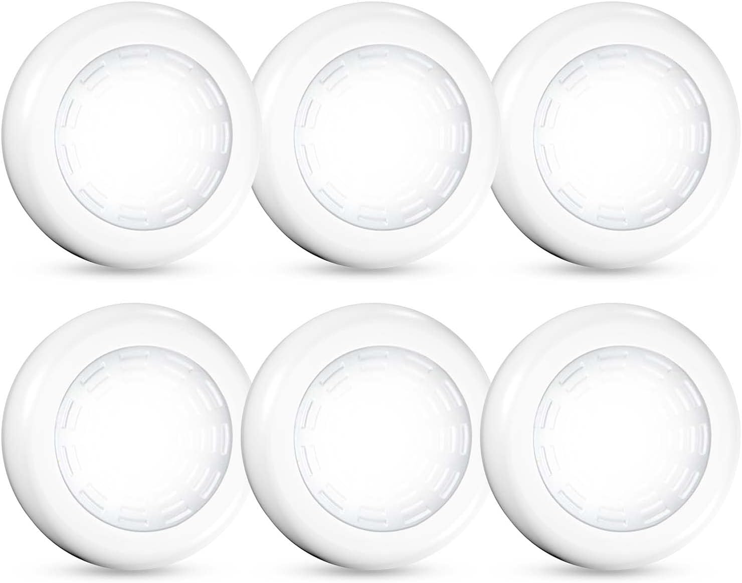 Tap Light 6 Pack Portable LED Puck Touch Night Lights - Battery Operated Under C...