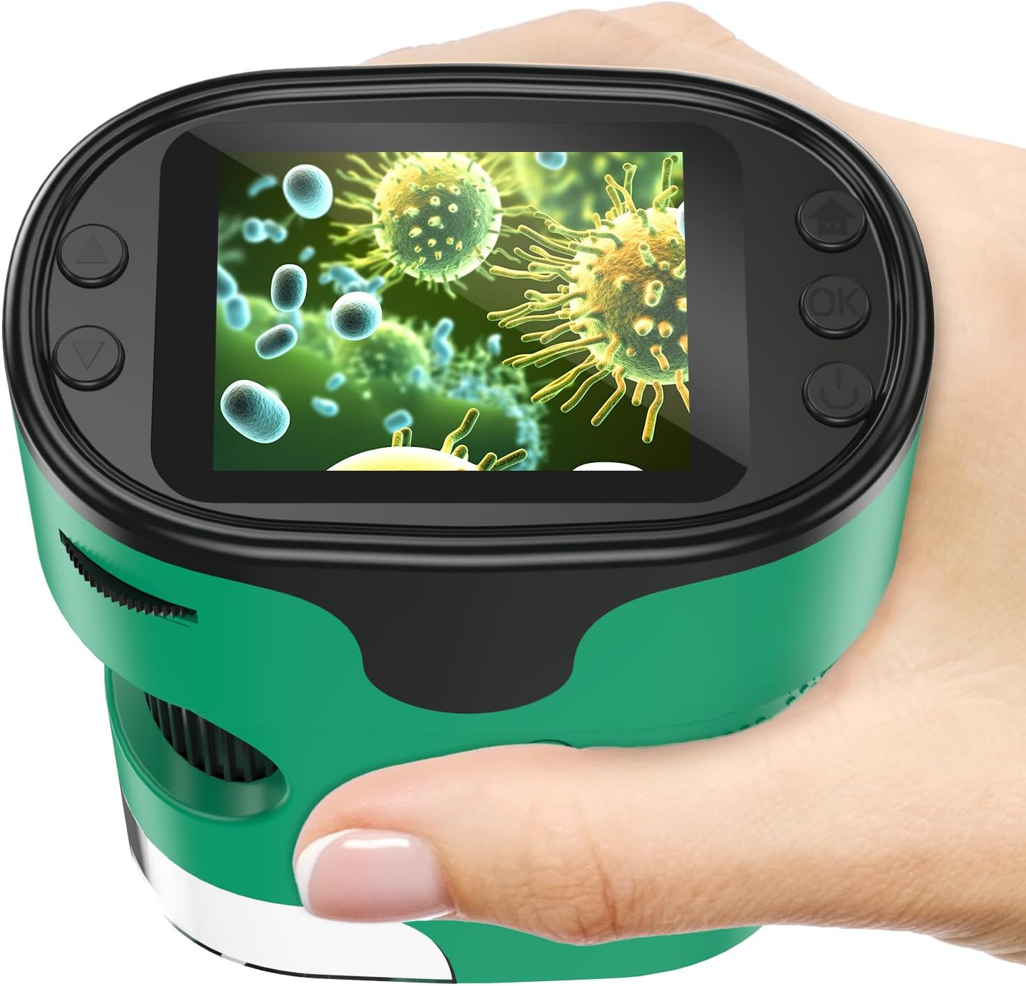 1000X Handheld Digital Microscope for Kids - 4K 2.0" Screen, Rechargeable Mini L...