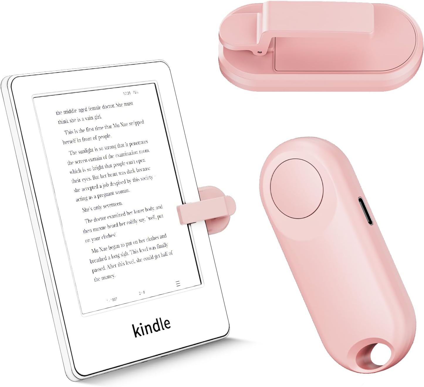 RF Remote Control Page Turner, High-Quality Remote Accessory for Kindle Paperwhi...