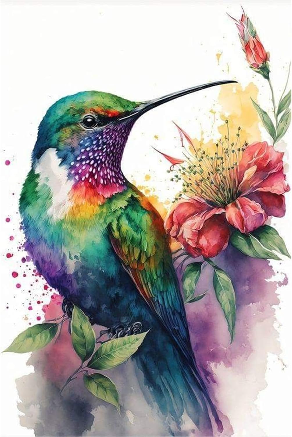 Premium Hummingbird Diamond Painting Kits for Adults, Exquisite Bird Diamond Art...