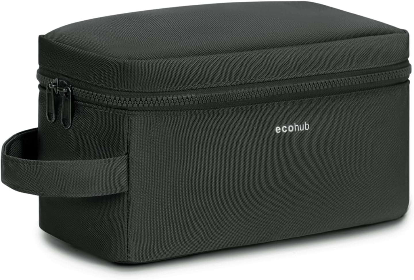 ECOHUB Water-Resistant Travel Toiletry Bag, Recycled Wet and Dry Separation Wash...