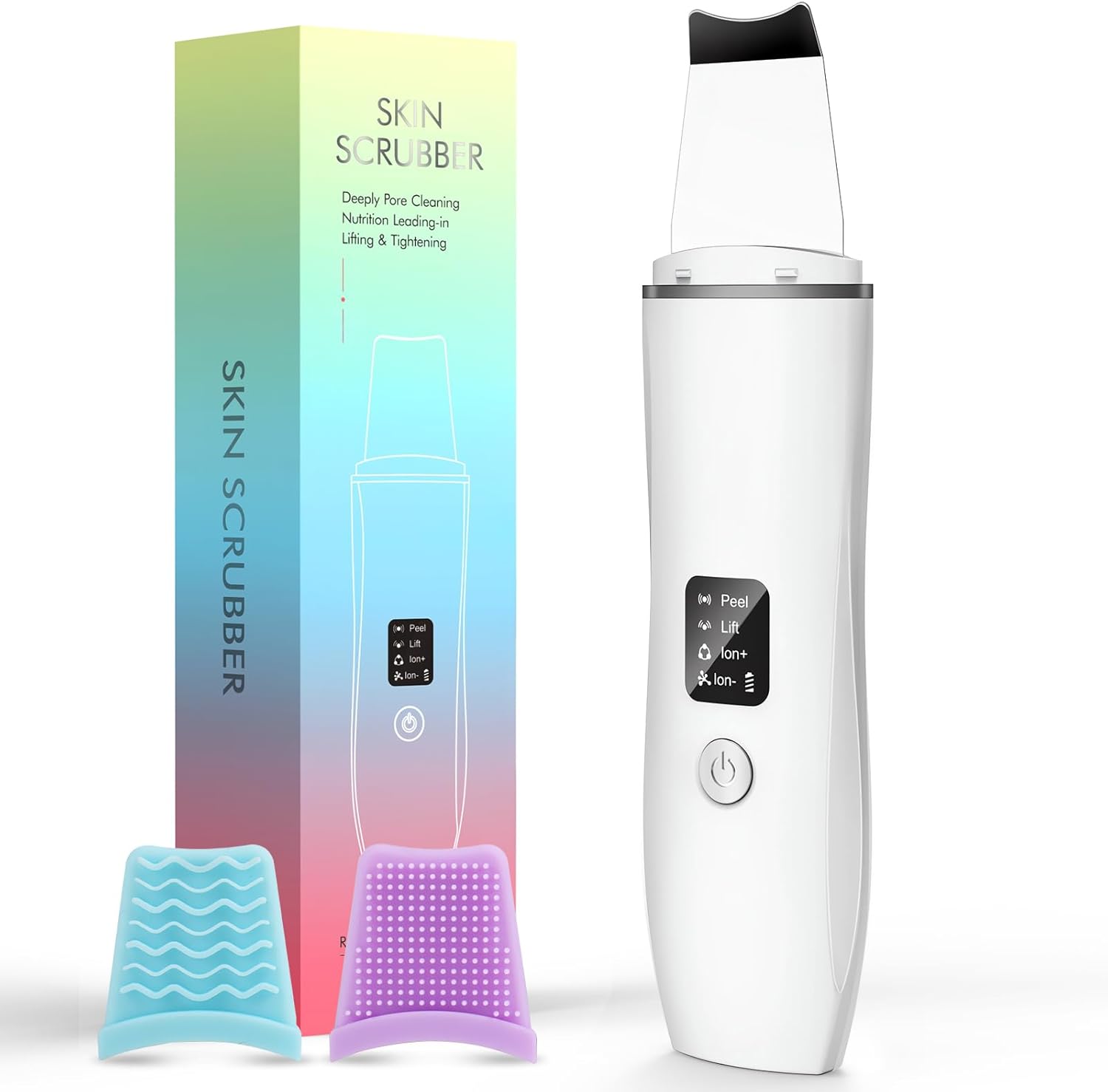 Facial Skin Scrubber Blackhead Remover Ultrasonic Skin Scrubber Black Head Remov...