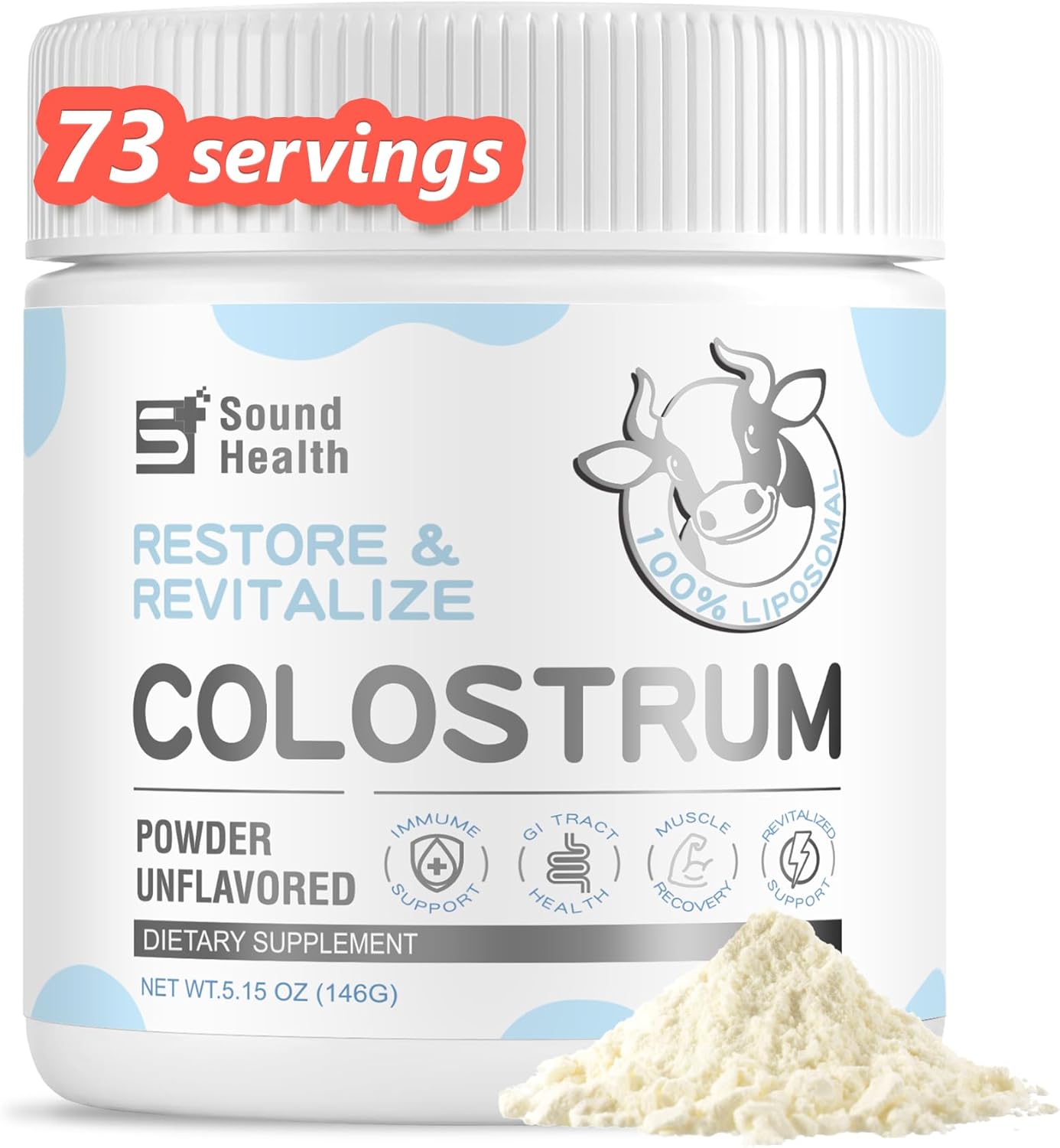 Colostrum Supplement Powder for Humans - Organic Bovine Colostrum Supplement for...