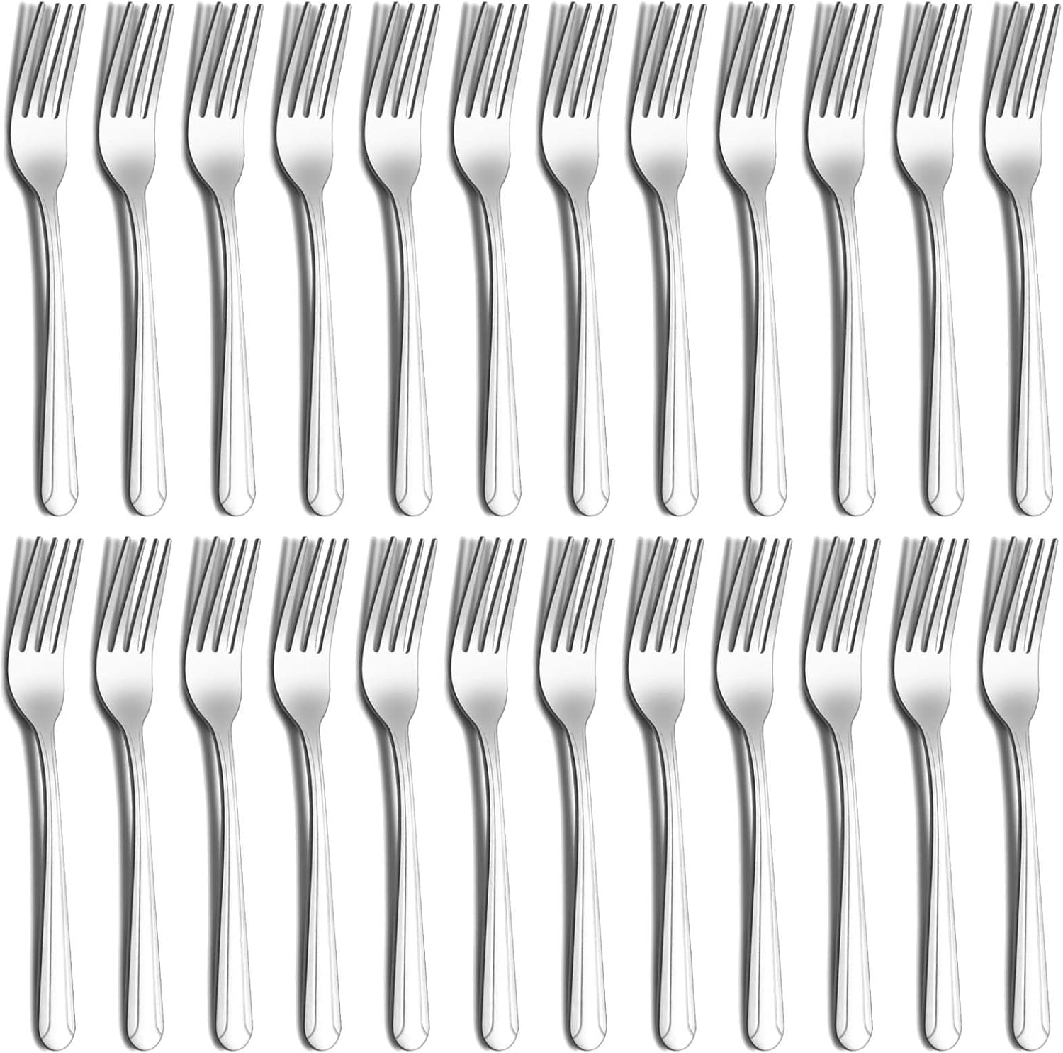 Forks Set, Hunnycook Forks Set of 24, Stainless Steel Dinner Forks Pack of 24, C...