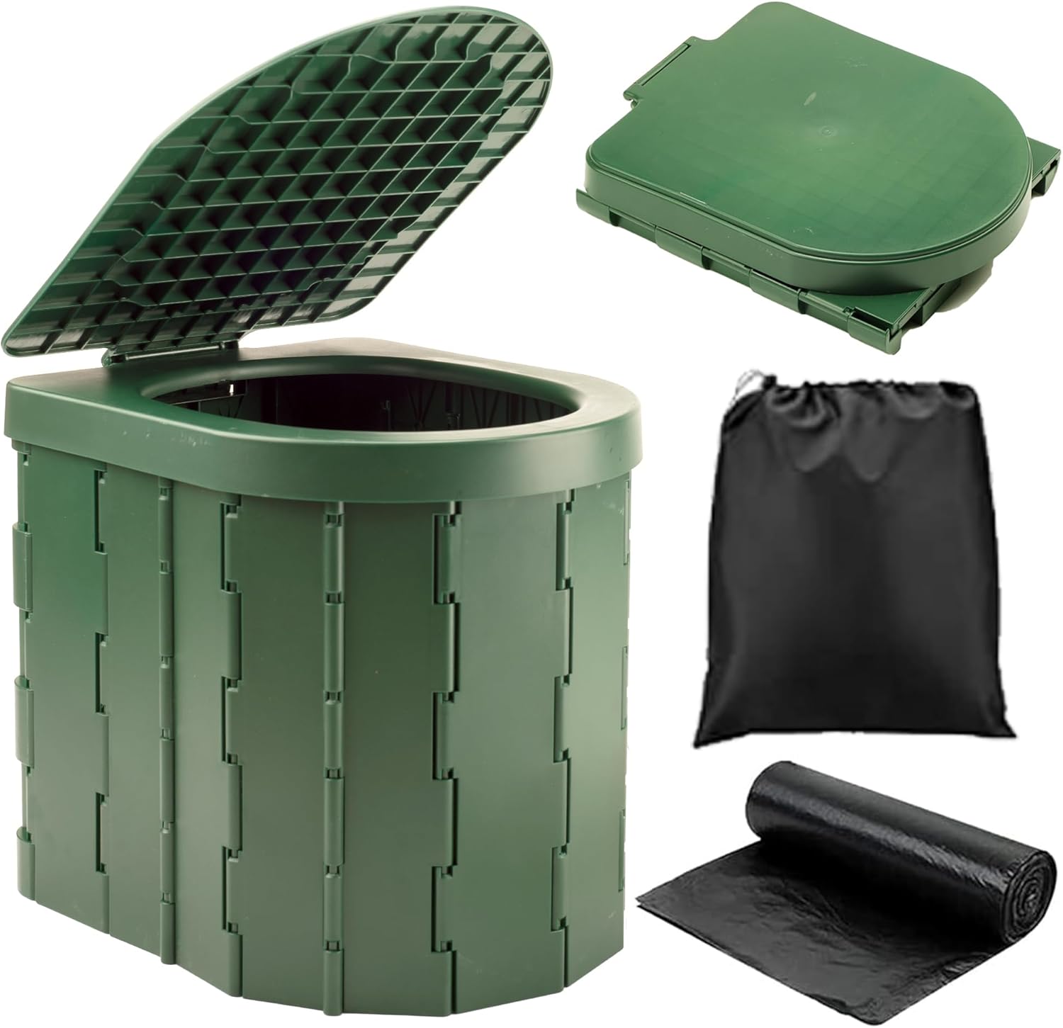 KINSPORY Portable Toilet, Outdoor Camping Toilet, Fishing Toilet, Campervan Toil...
