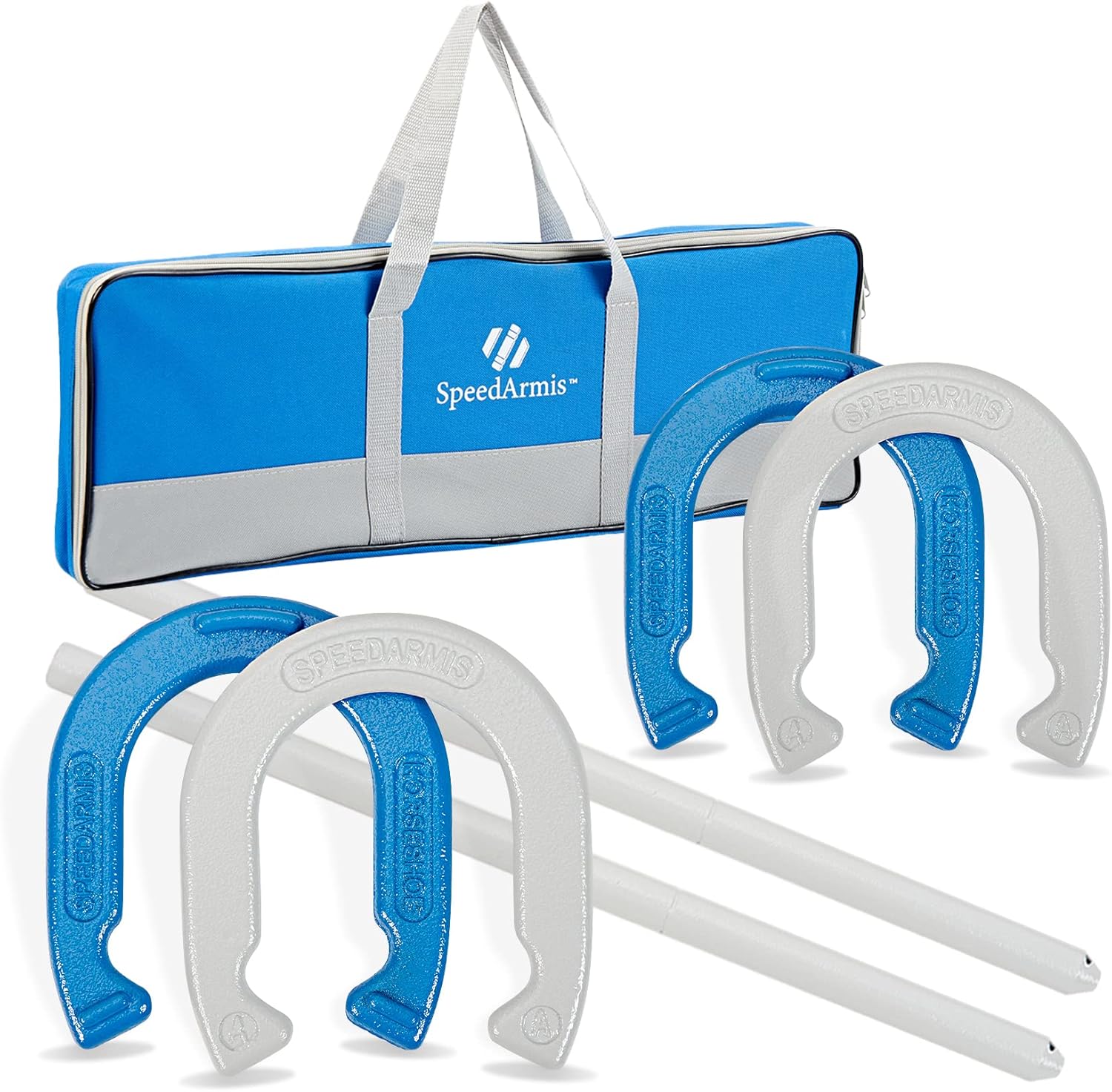 Horseshoes Outside Game Set - Universal Size Lawn Horseshoes Outdoor Games for P...