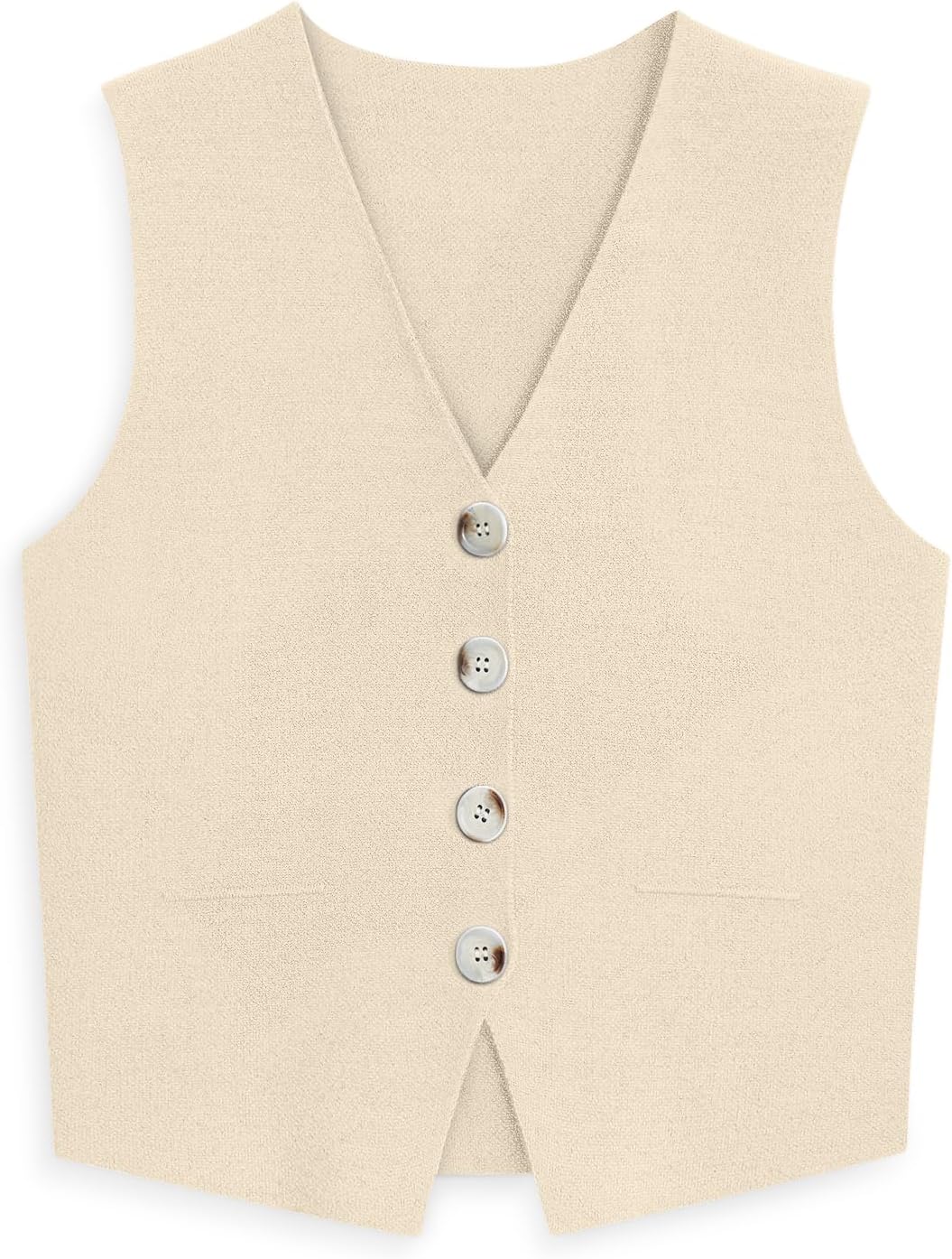 LILLUSORY Sweater Vest Women Dressy Button Up Sweater Tank Tops 2024 Knit Work B...
