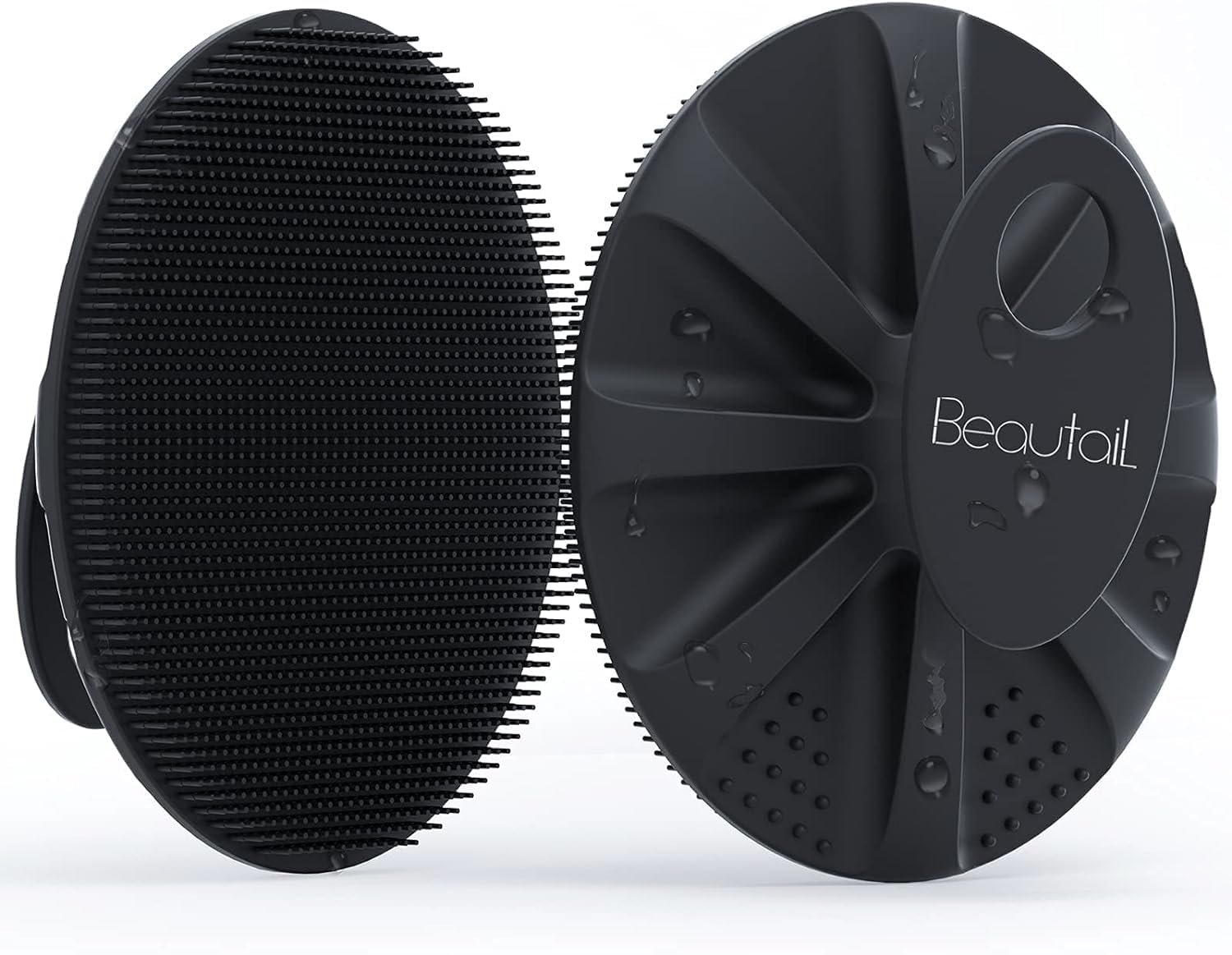 BEAUTAIL Silicone Body Scrubber Shower Bath Wash Brush Gentle Exfoliating Scrub...