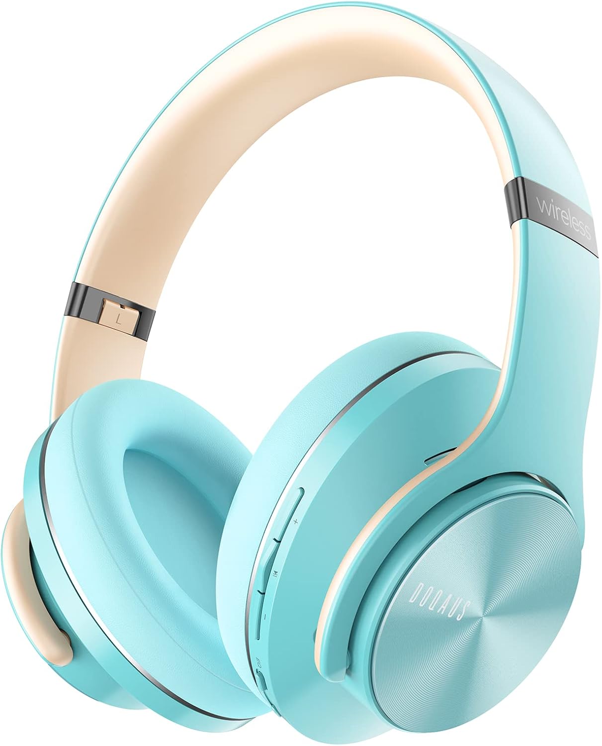 DOQAUS Bluetooth Headphones Over Ear, 90 Hours Playtime Wireless Headphone with...