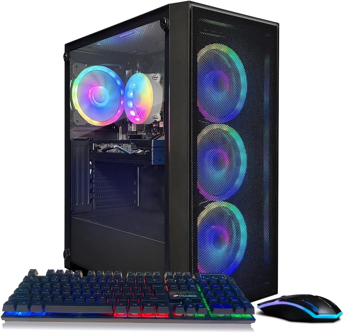 STGAubron Gaming PC Computer Desktop, Radeon RX 580 8G, Intel Core I7 8th up to...