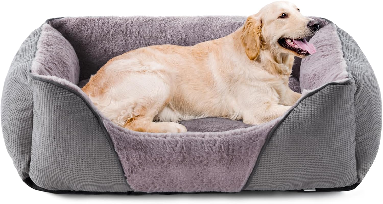 JOEJOY XL Dog Bed Washable Waterproof No Dust No Odor Fluff 89x64x23cm, Extra La...