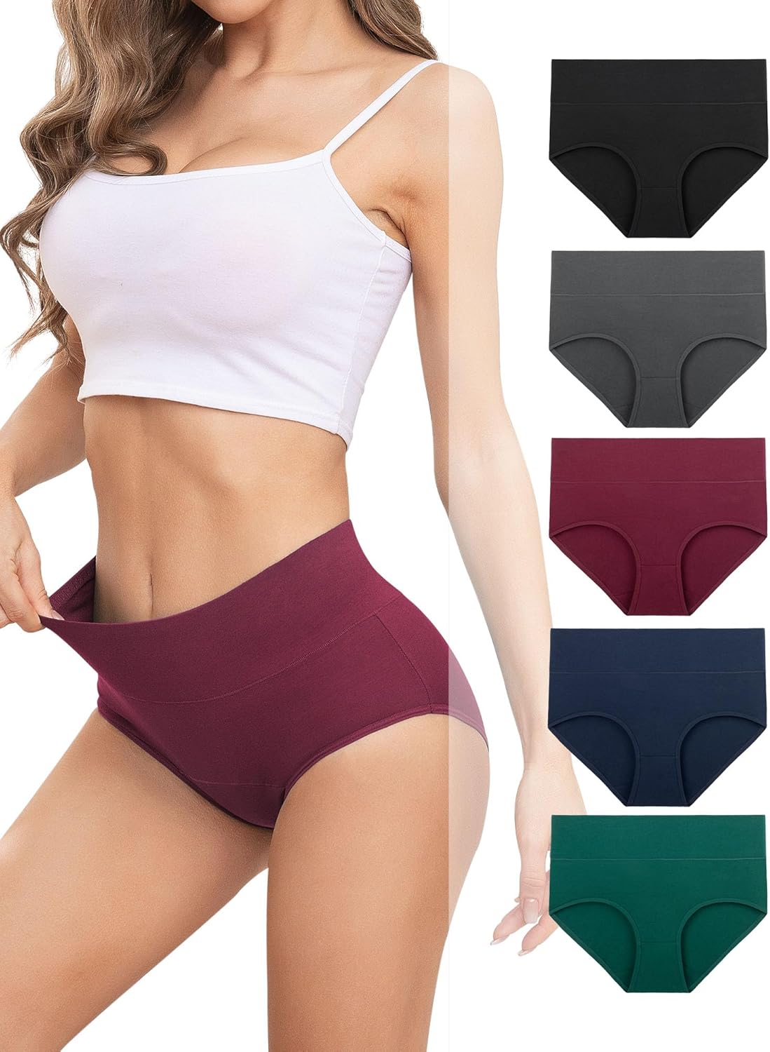 Benirap Underwear, Special High Waisted Knickers for Women, Comfortable Cotton L...