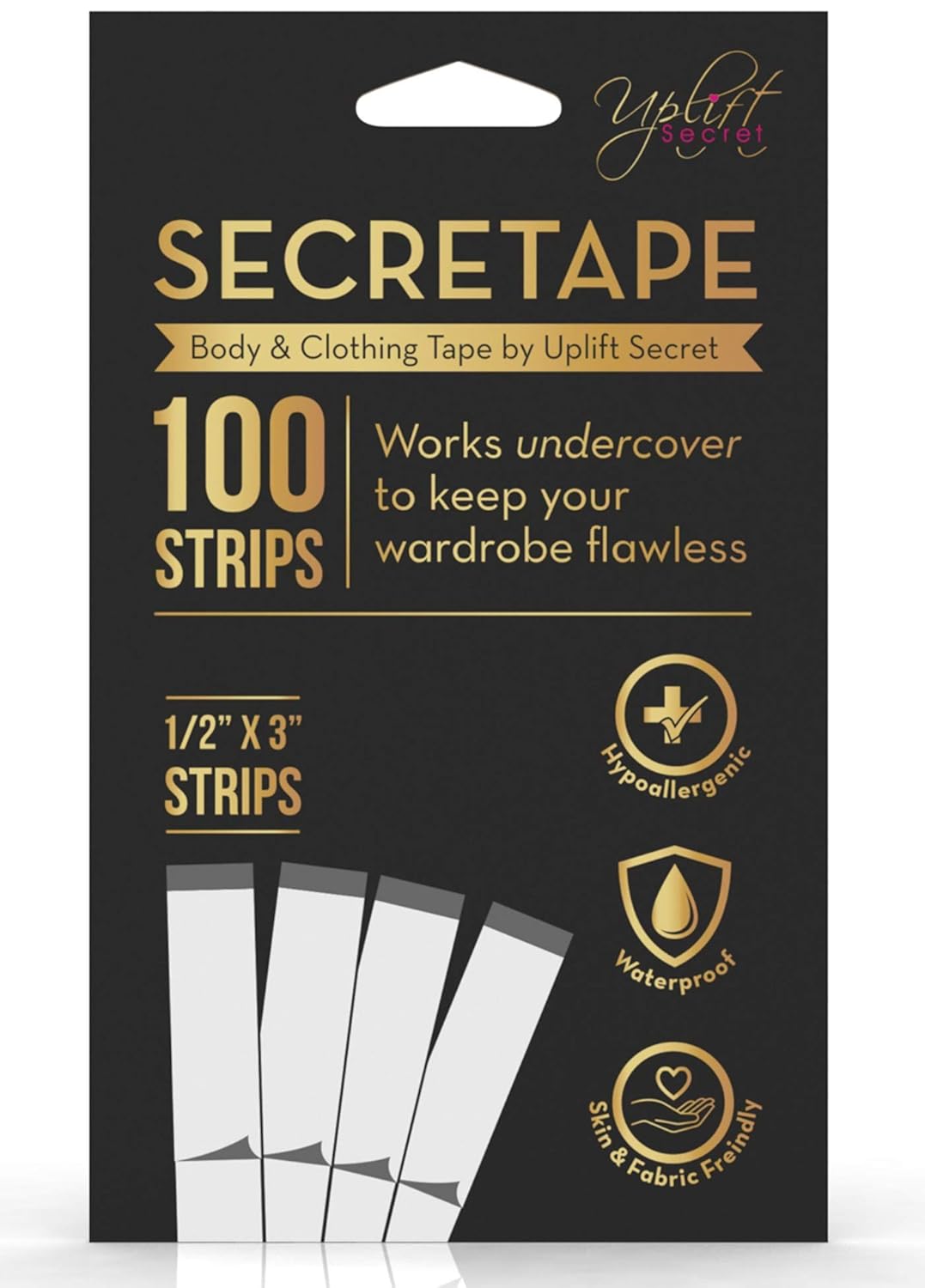 Uplift Secret Fashion Clothing Tape Double Sided - Clear Tape for Clothes, Body,...