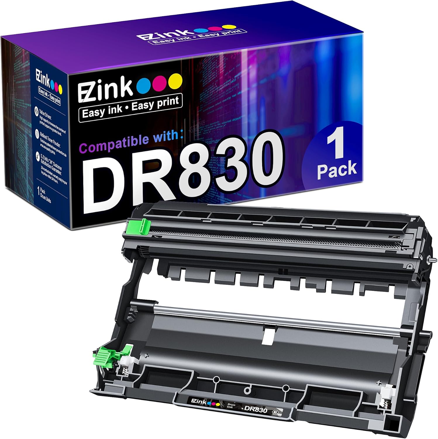 E-Z Ink Compatible Drum Unit Replacement for Brother DR830 DR-830 TN830 TN-830 D...