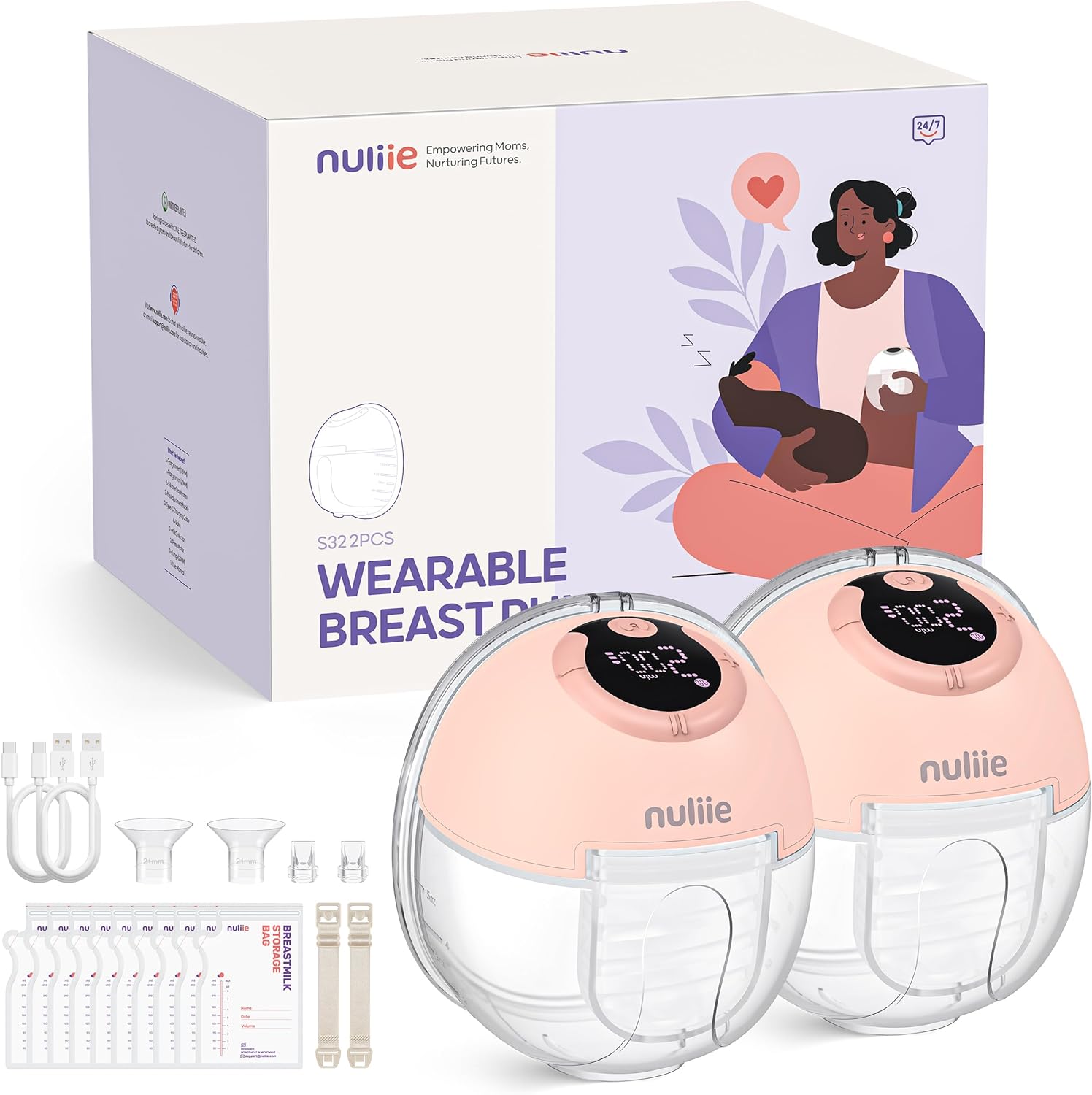 Top Nuliie Electric Breast Pump S32, Exceptional Hands-Free Wearable Breast Pump...