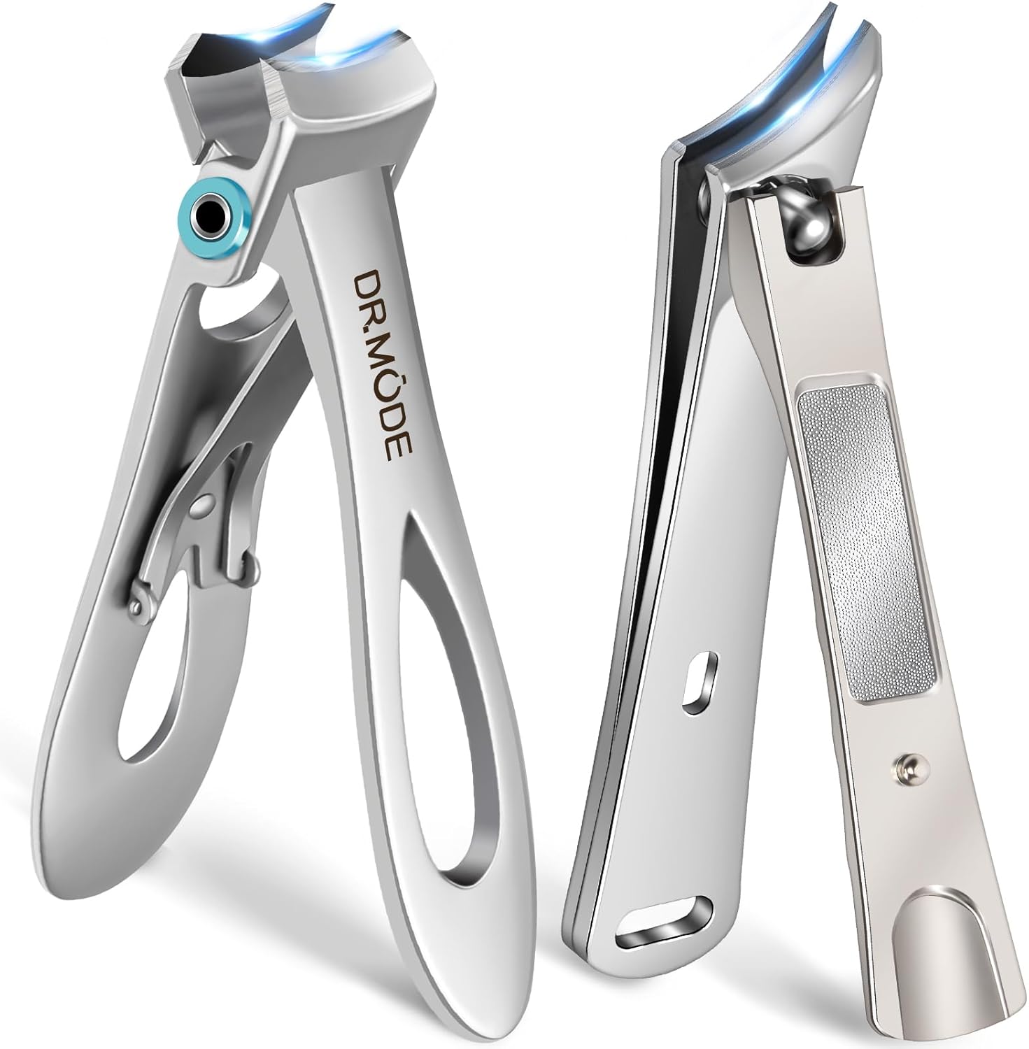 DRMODE Nail Clippers for Men Thick Nails, Slanted Large Toe Nail Clippers for Th...