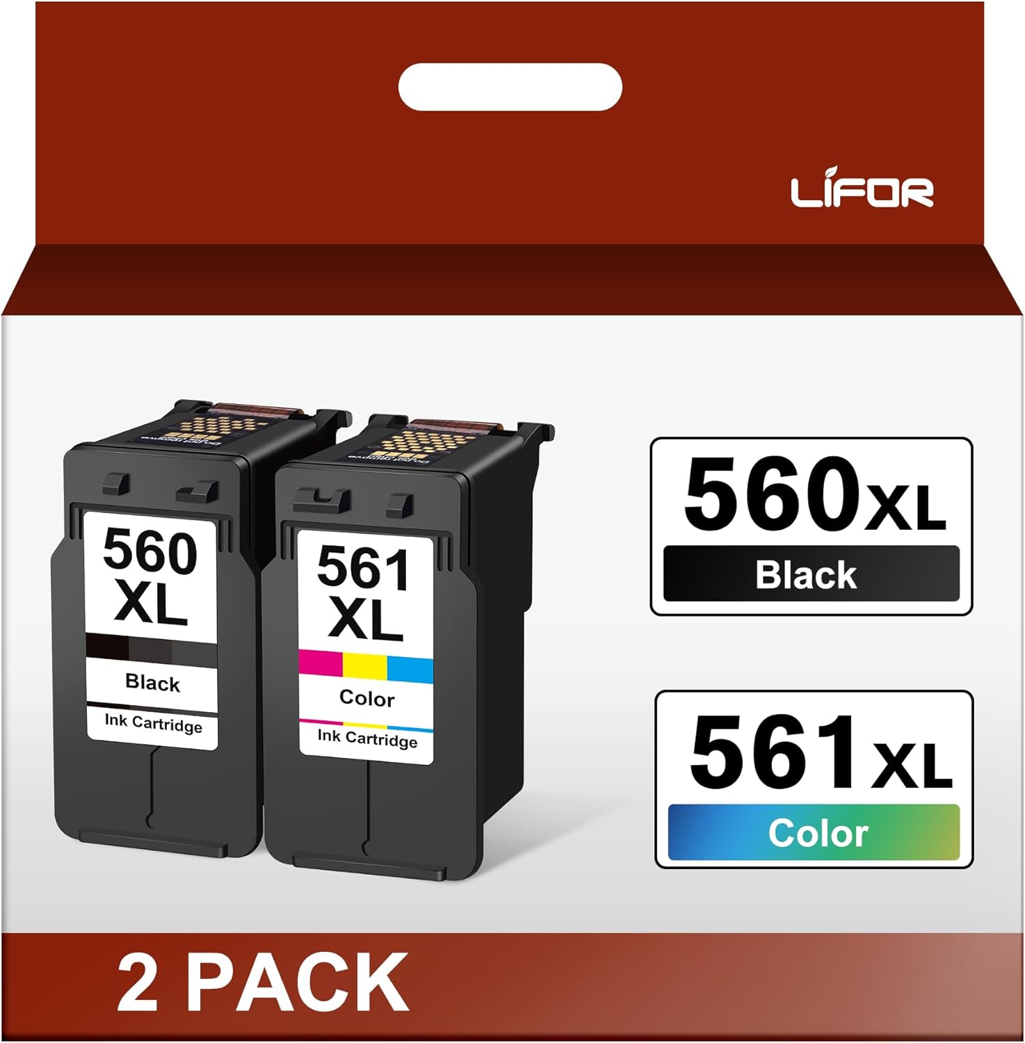 LIFOR PG-560XL CL-561XL 560XL 561XL Replacement for Canon 560 561 Ink Cartridges...