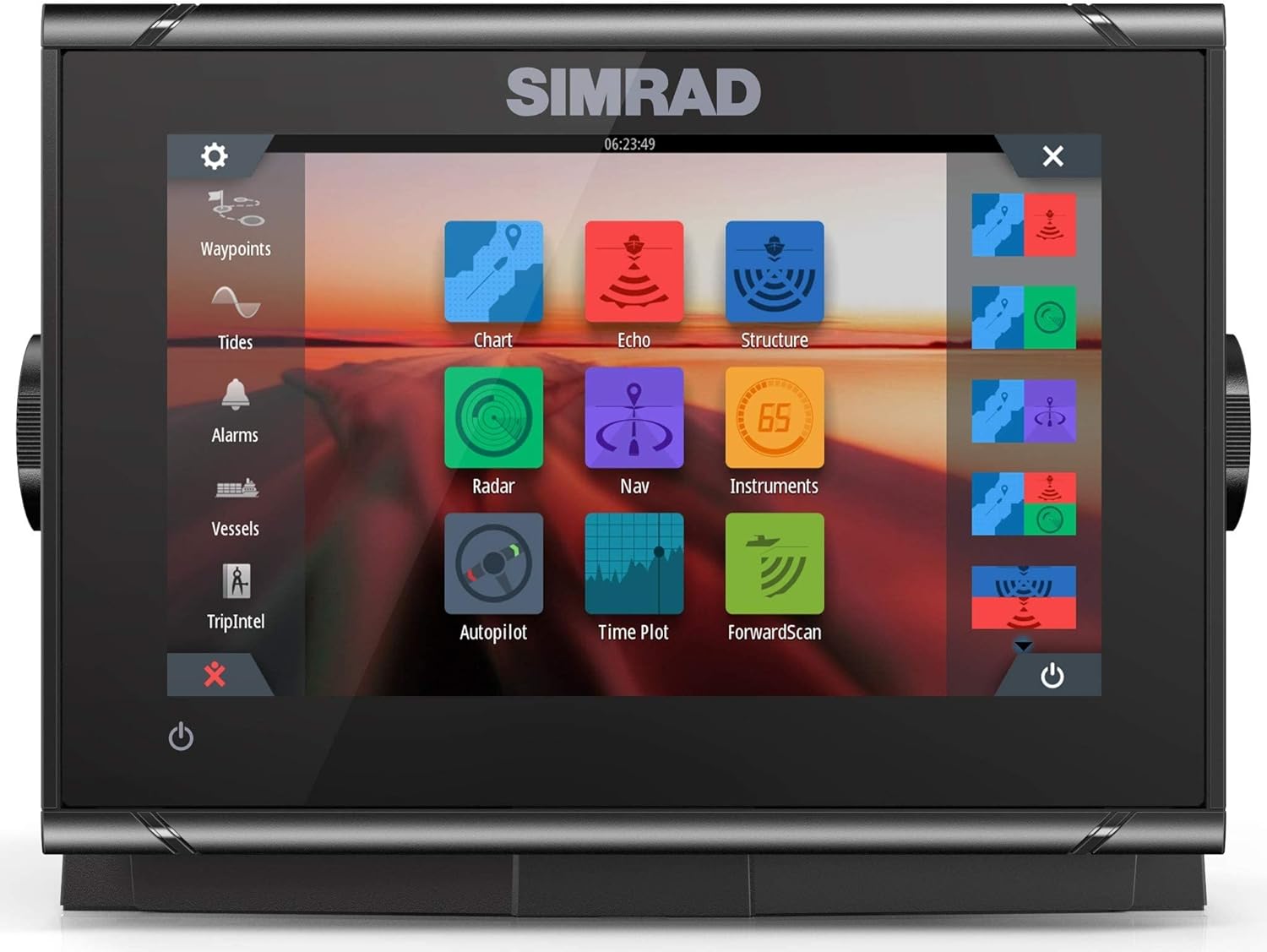 Simrad GO Chartplotter and Fish Finder, with Transducer and Radar Options, Prelo...