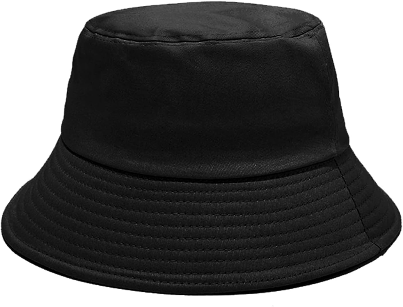 NPJY Bucket Hat for Women Men Cotton Summer Sun Beach Fishing Cap Black 1