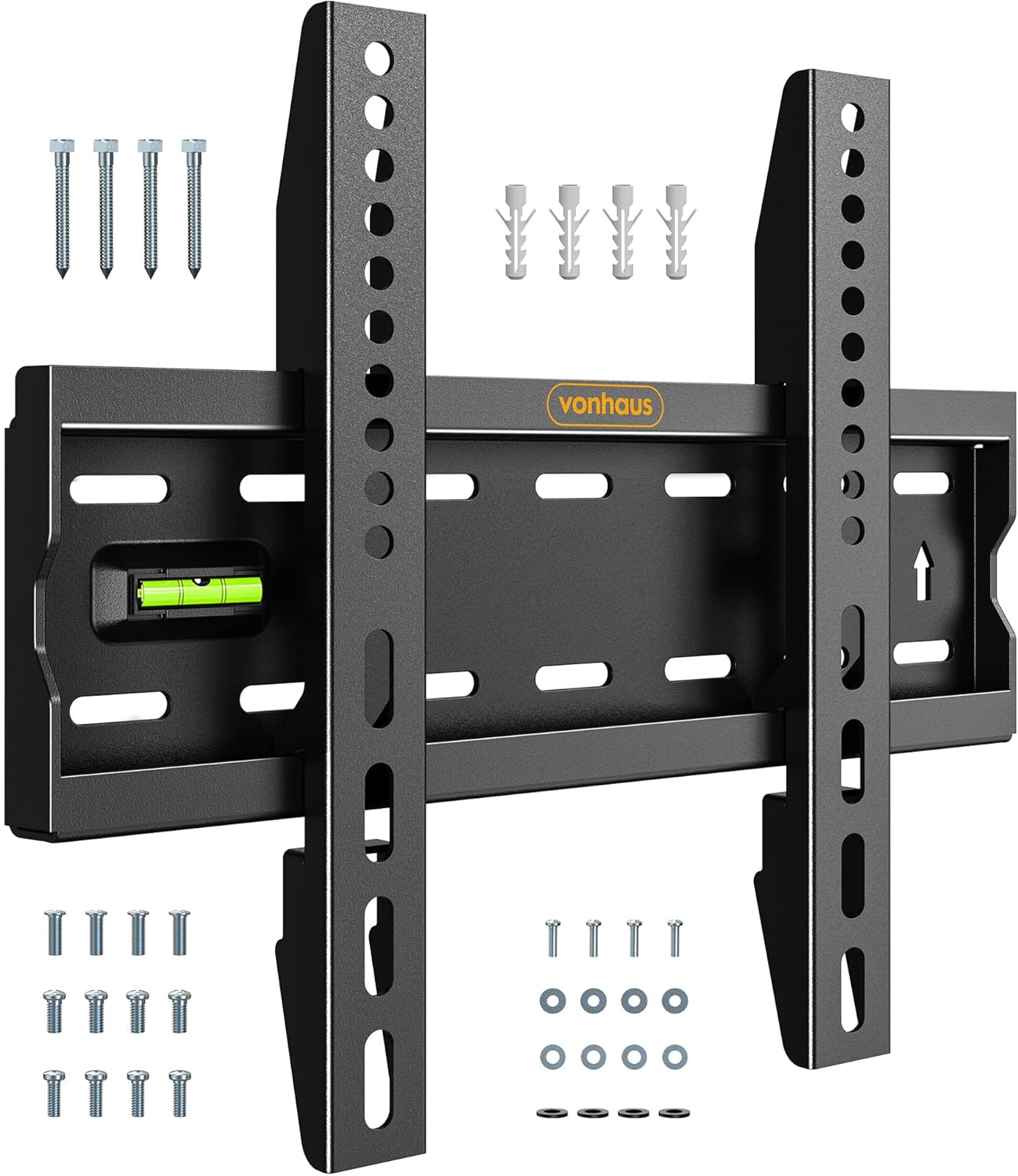 VonHaus TV Wall Bracket for 15-42" Screens, Ultra-Slim TV Bracket with Spirit Le...