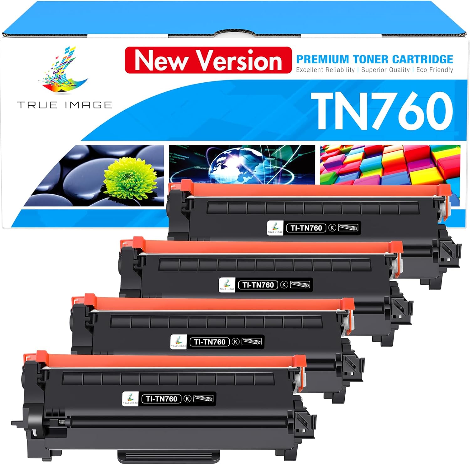 TN760 TN730 Toner for Brother Printer: Compatible for Brother TN 760 730 TN-730/...