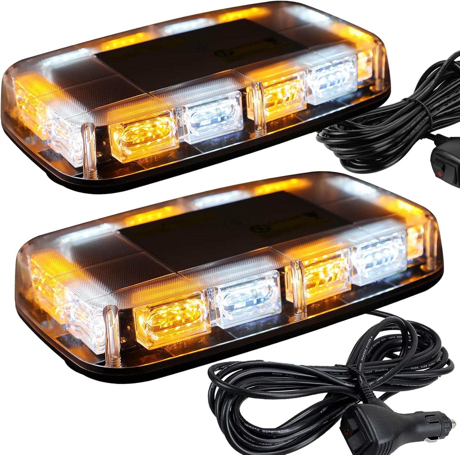 ASPL 2pcs 48LED Roof Top Strobe Lights, High Visib...