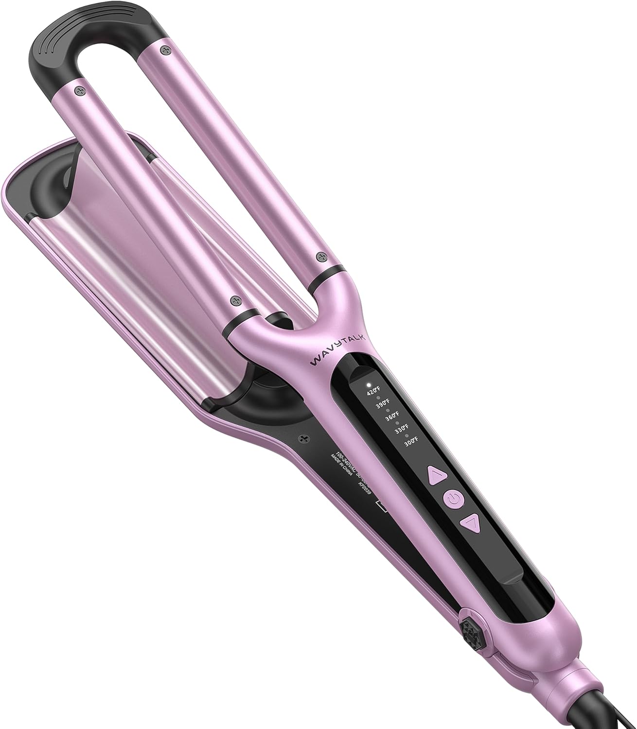 Wavytalk Curling Iron Beachy Waver, Hair Crimpers with 3 Barrel, Ceramic Curling...