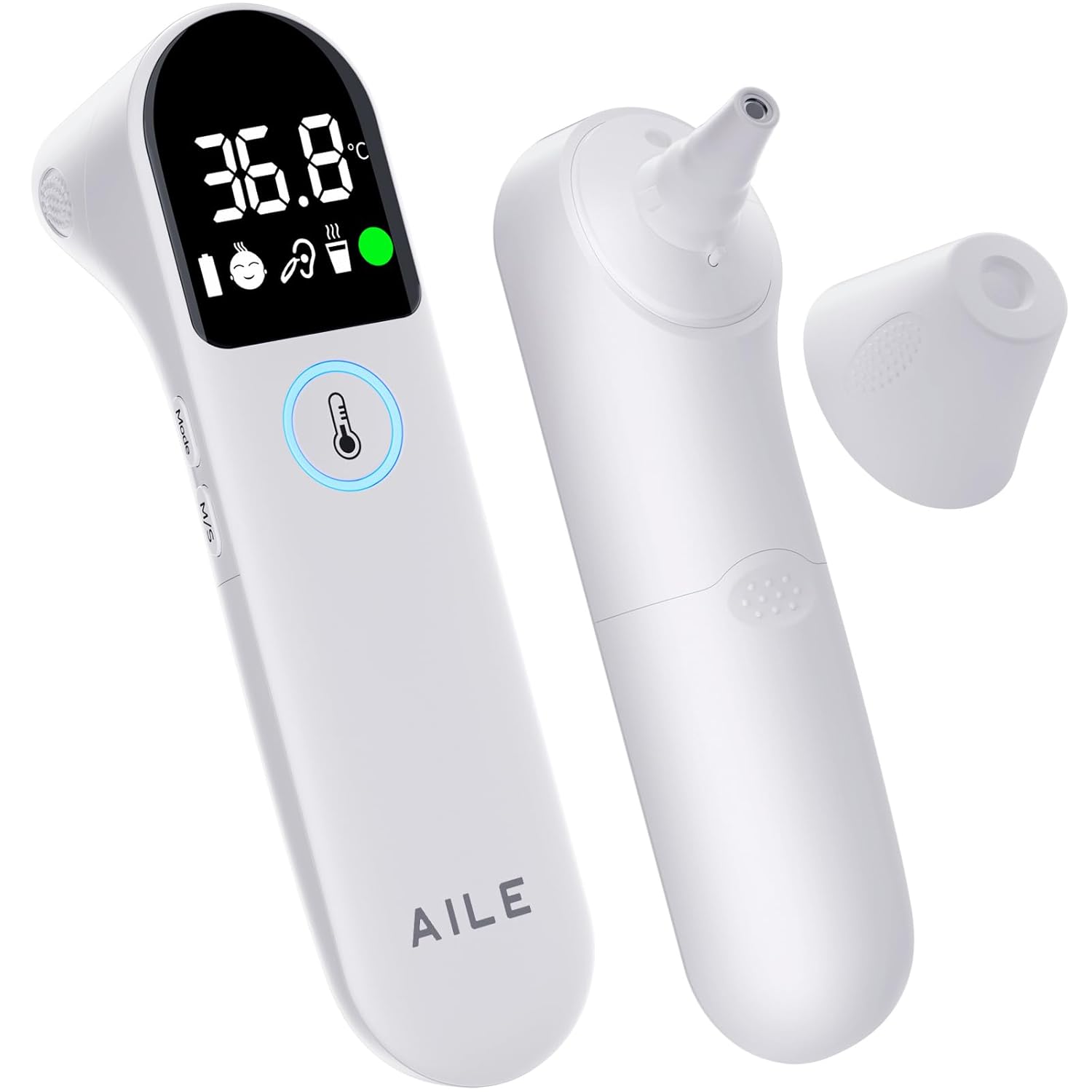 Digital Temperature Thermometer for Ear and Forehead: AILE Infrared Thermometers...