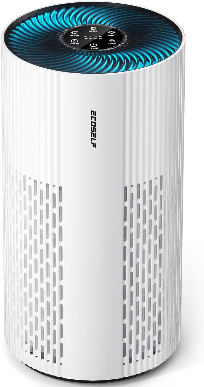Air Purifiers for Home Large Room, with 20dB Sleep Mode, 360° Air Intake & Outle...