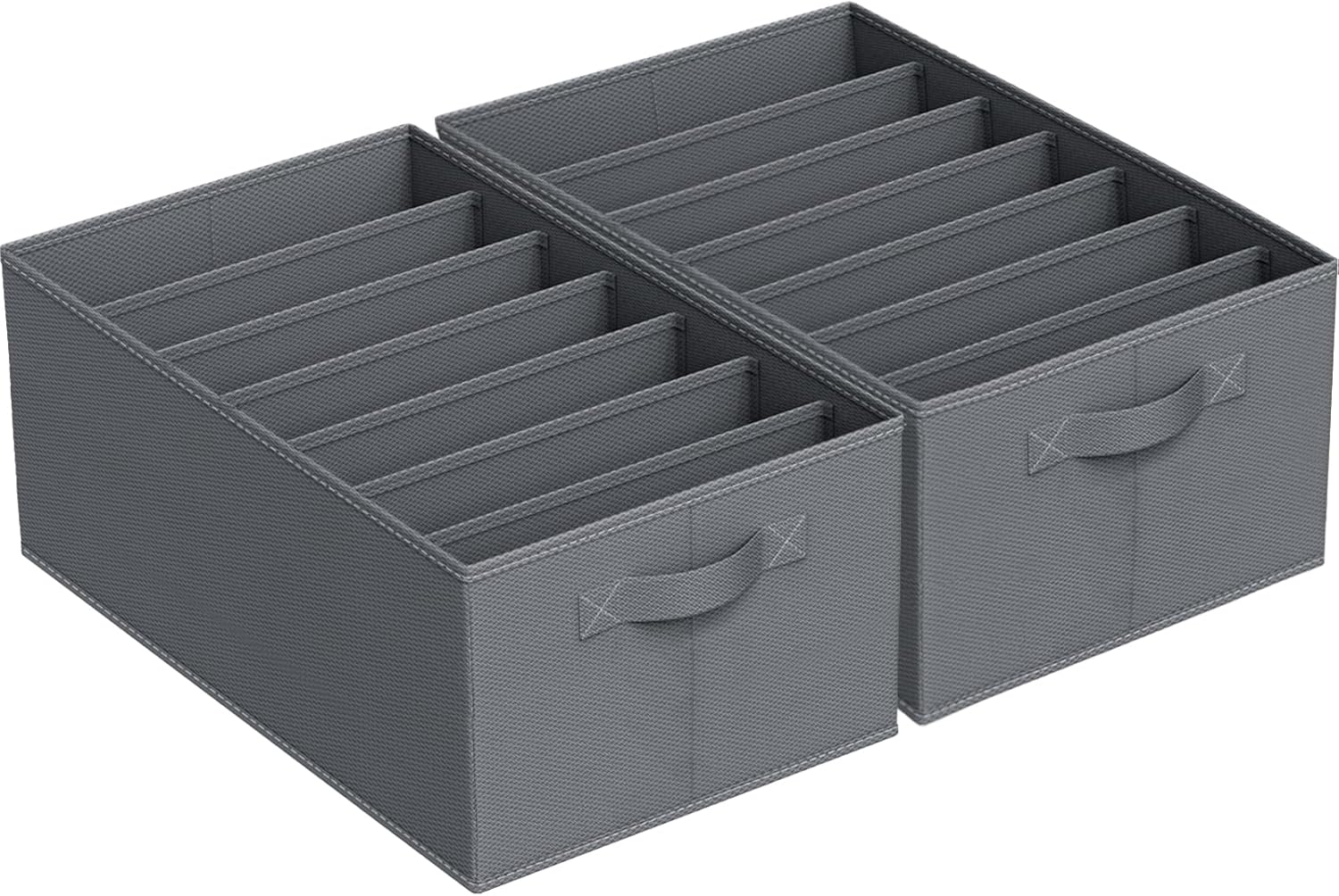 Niviy Clothes Drawer Organiser - 7 Grids Foldable Wardrobe Storage Organiser, Cl...