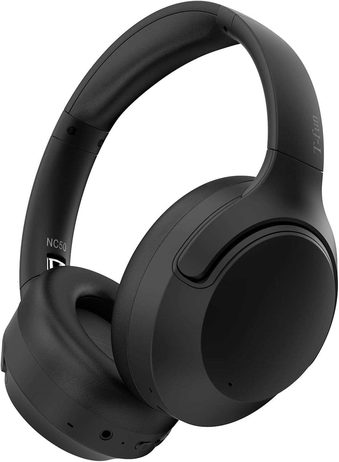 T-fun NC50 Hybrid Active Noise Cancelling Headphones Wireless Bluetooth 5.3, Fol...