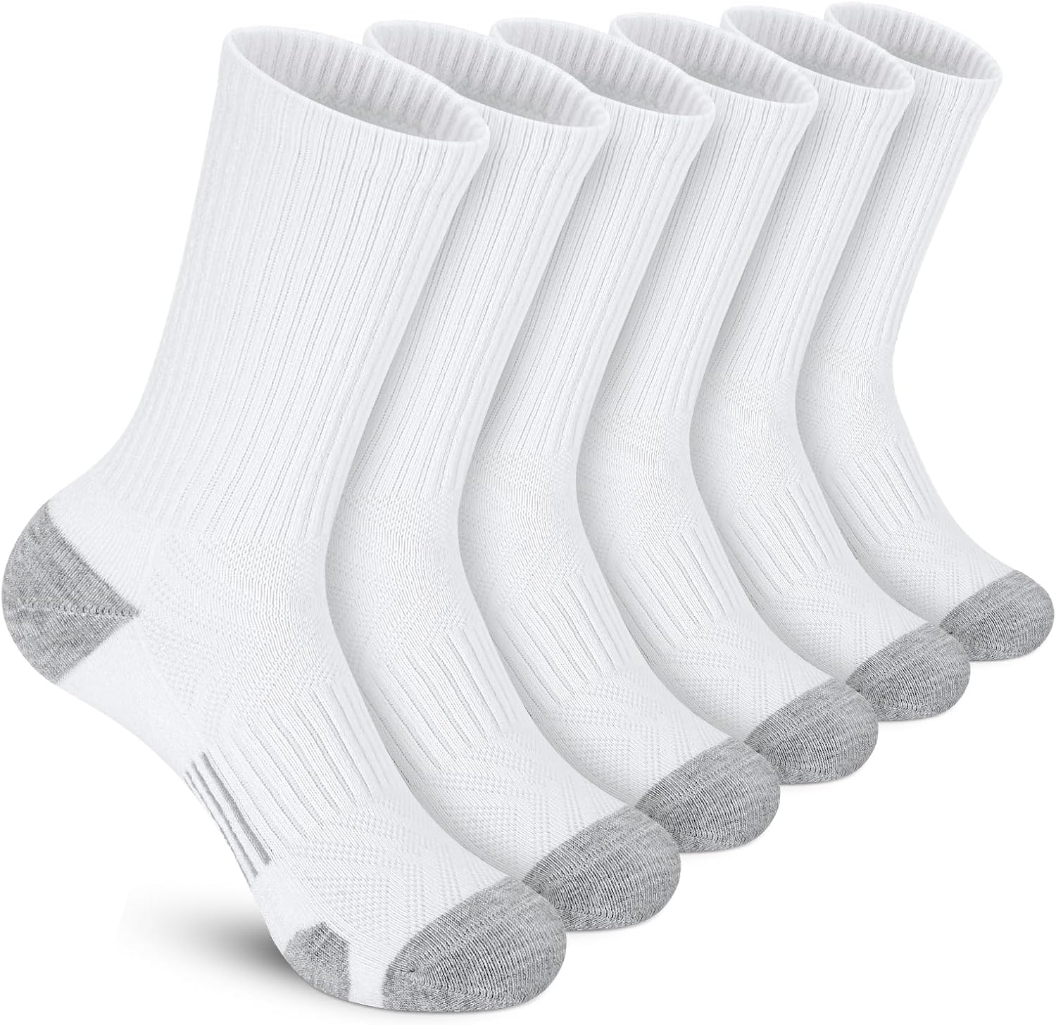Felicigeely Athletic Socks Cushion Running Socks Performance Breathable Crew Soc...