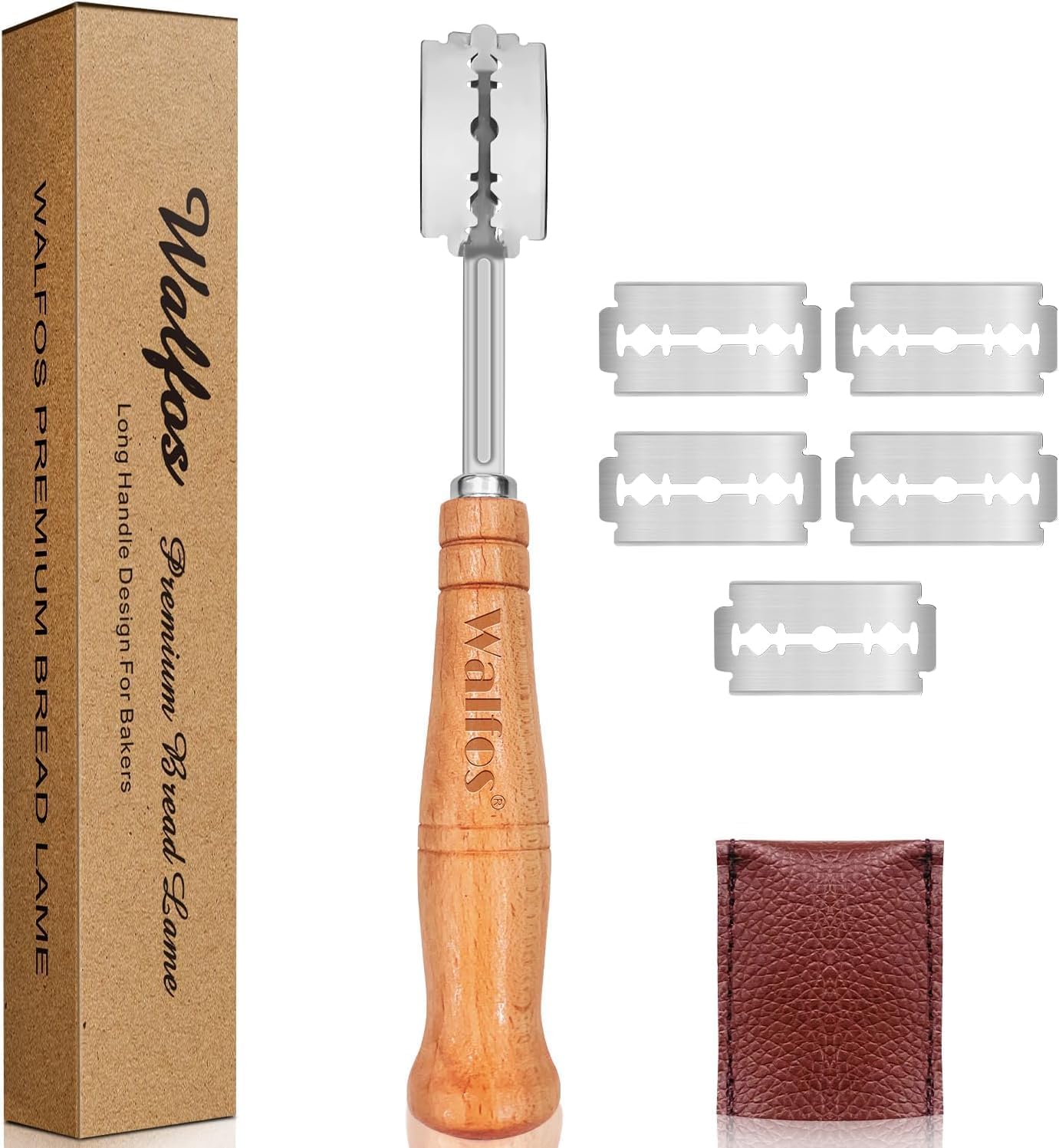 Walfos Bread Lame Premium Bread Scoring Knife, Handcrafted Bakers Lame Built for...