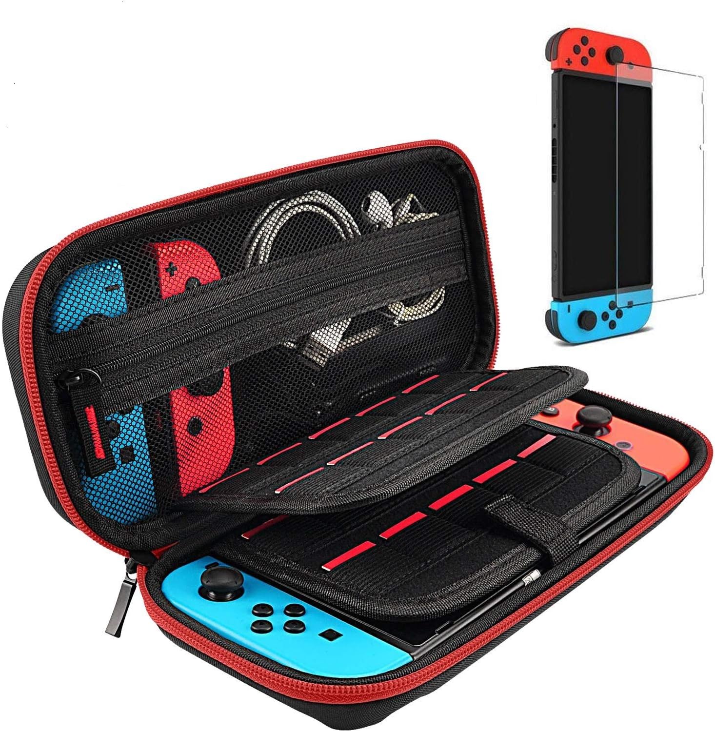 daydayup Switch Case and Tempered Glass Screen Protector Compatible with Nintend...