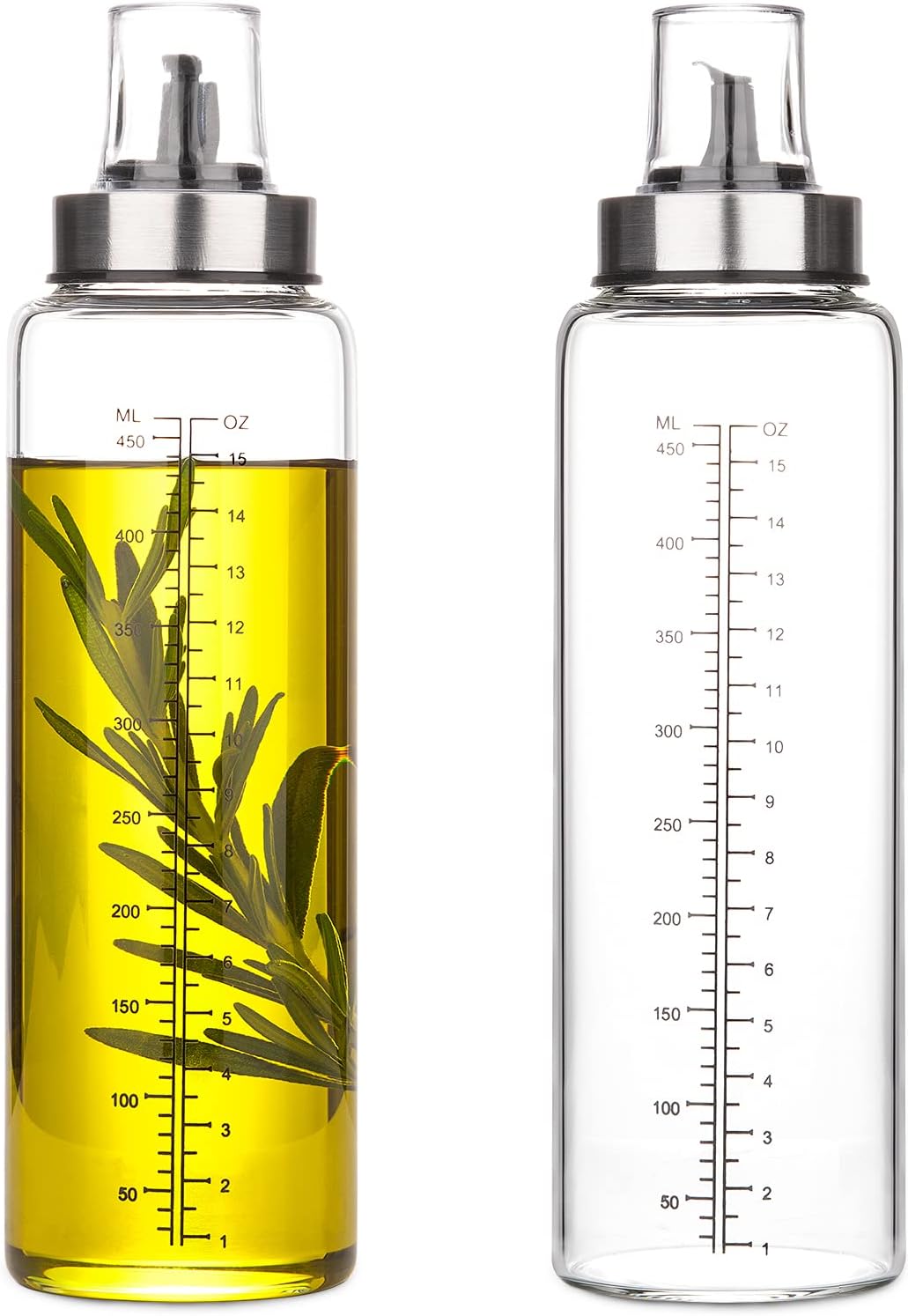 hotder Cooking Oil Bottles with Drizzlers,17oz/500...